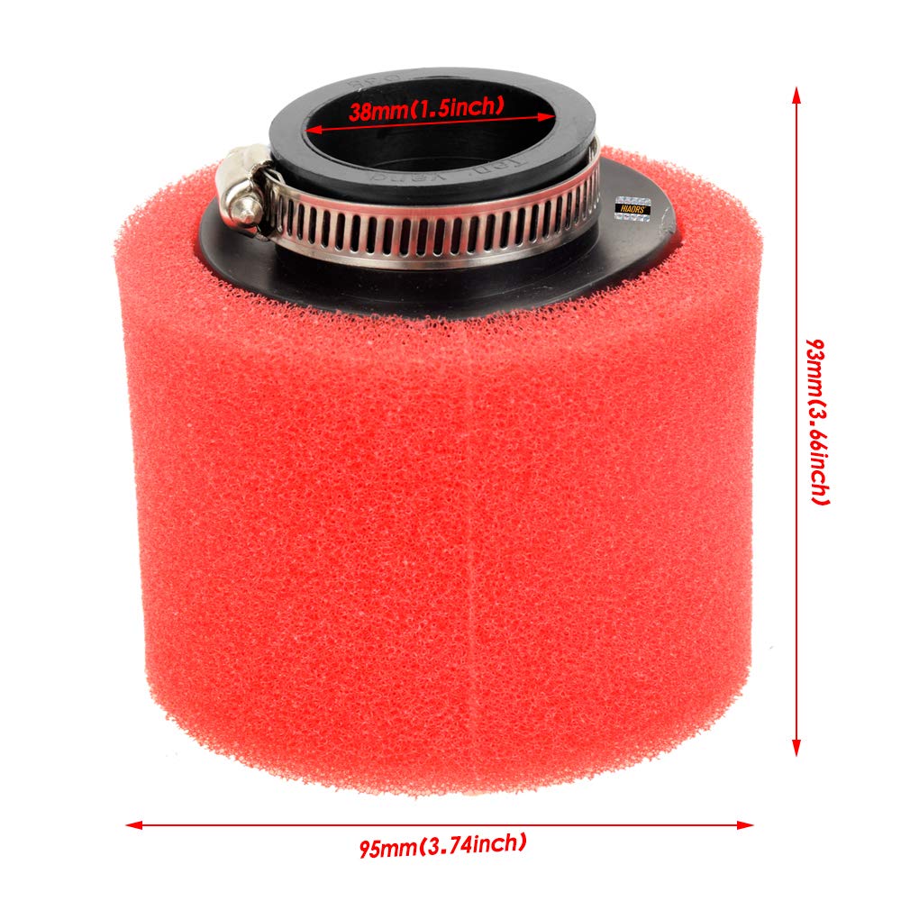 38mm Foam Sponge Air Filter for KLX BBR Apollo RFZ Thumpstar Braaap Atomic DHZ SSR 70cc 110cc Tao Tao hellcat Coolster 125cc 140