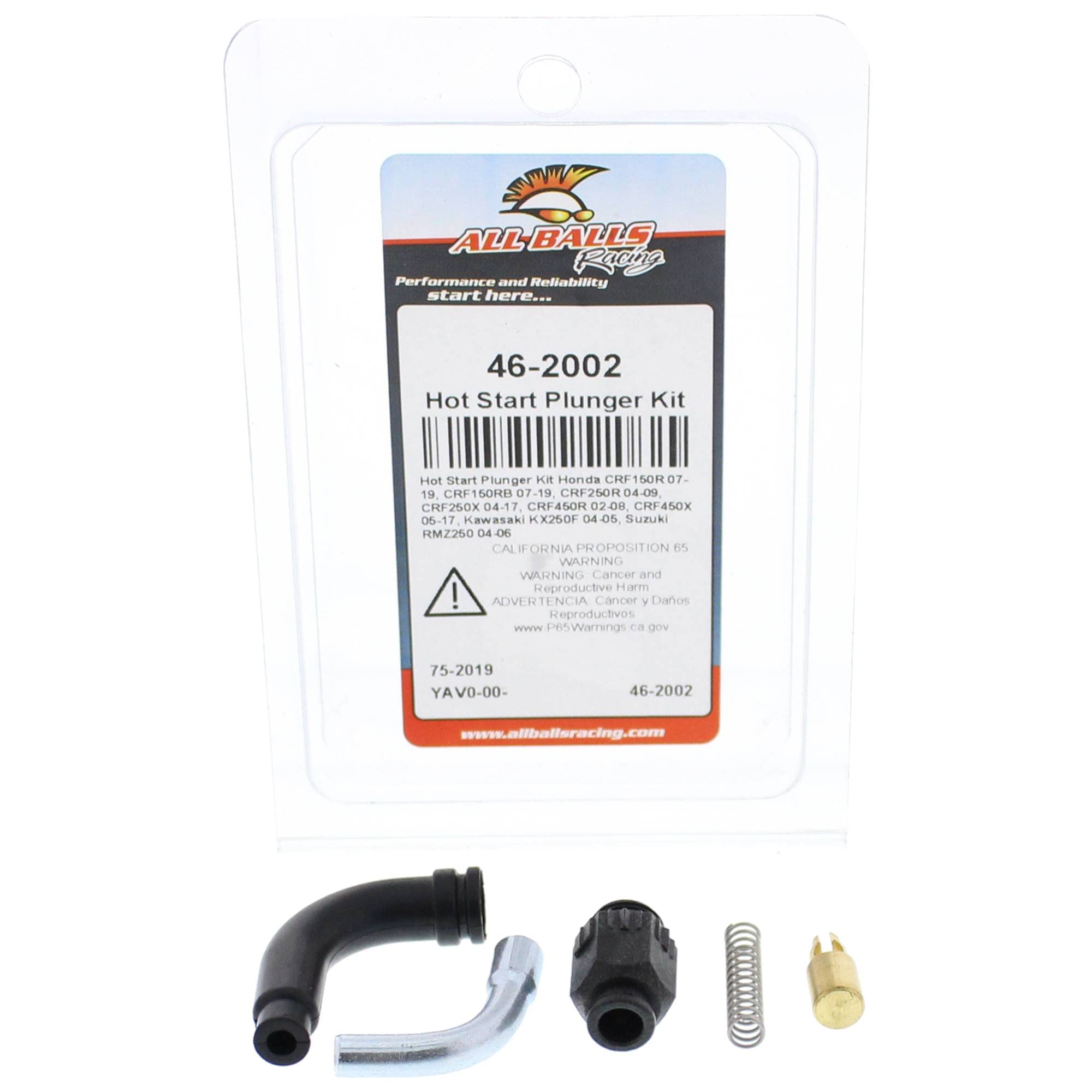 All Balls Hot Start Plunger Kit 46-2002 Compatible With/Replacement For Honda CRF150RB 2007-2019, CRF250R 2004-2009, CRF250X 200