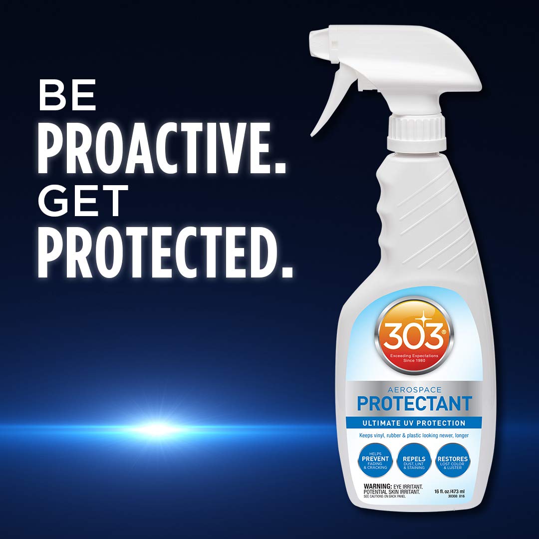 303 Products Aerospace Protectant Spray, Uv Protection, Repels Dust, Dirt, & Staining, Matte Finish, Restores Like-New Appearanc