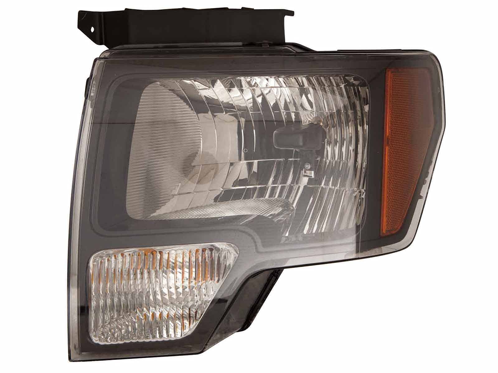 Auto Parts Avenue APA Replacement Headlight Lamp for 2009 2010 2011 2012 2013 2014 F Series with Bulb with Black Trim Driver Lef