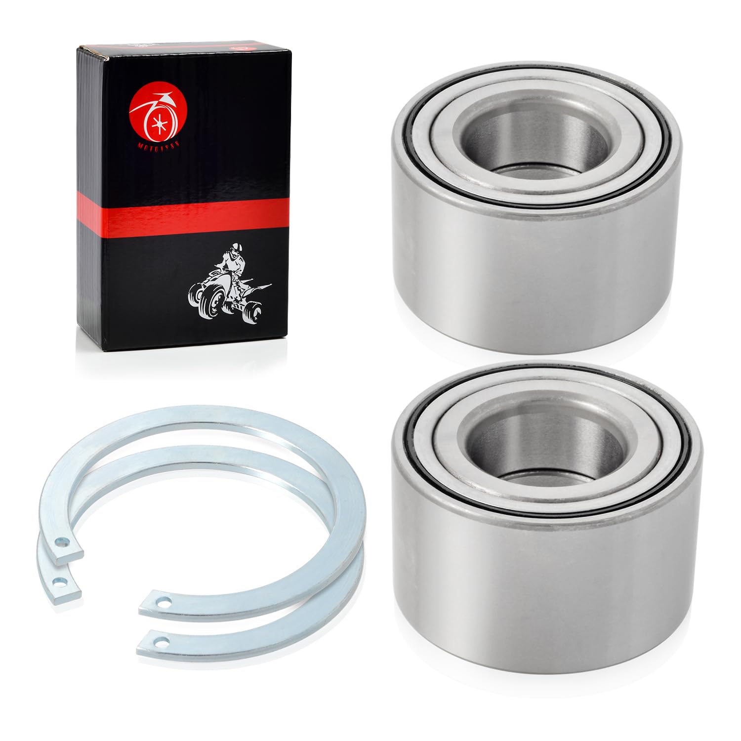 Front wheel Bearings & Circlip For HONDA Rancher 420 TRX420 Foreman 500 520 TRX500 TRX520 2014-2024 91051-HR3-A21 27x55x32mm Bea