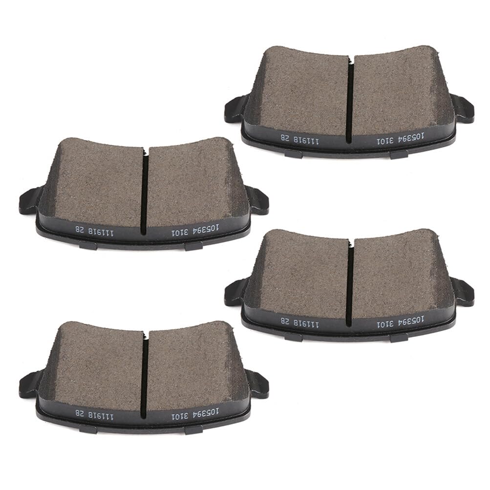 Cciyu D1386 Rear Semi-Metallic Disc Brake Pads Kit For Audi A4 A4 Allroad A4 Quattro A5 A5 Quattro Allroad Q5 S4 S5 4Pcs