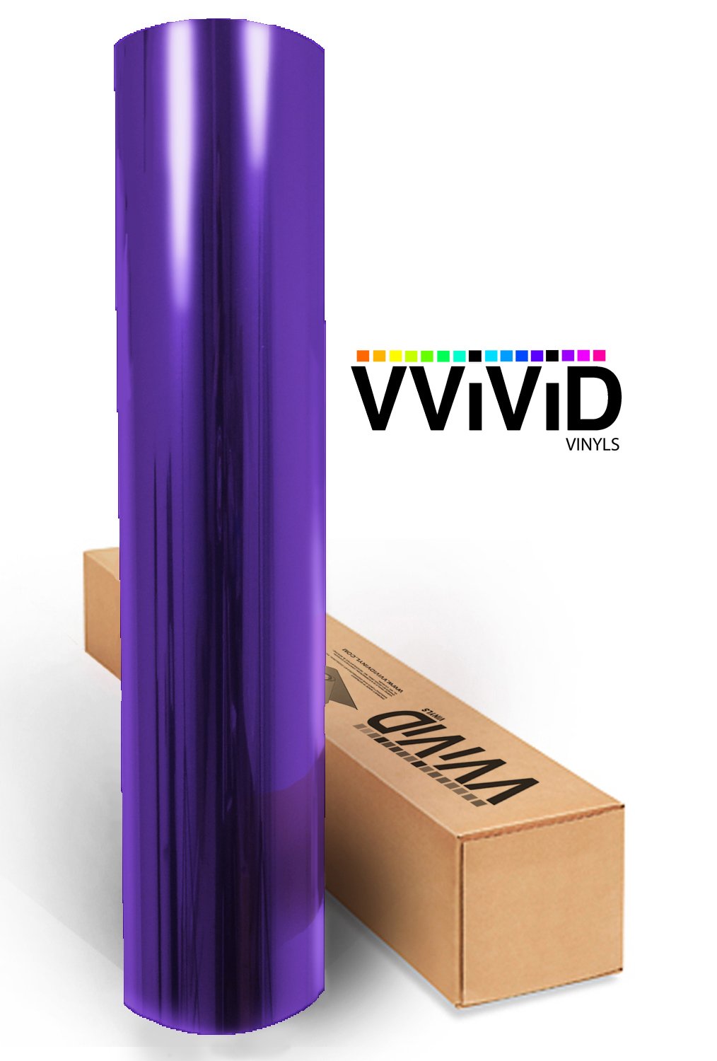 Vvivid Transparent Colorful Vinyl Window Tinting Sheets (5Ft X 6Ft, Purple)