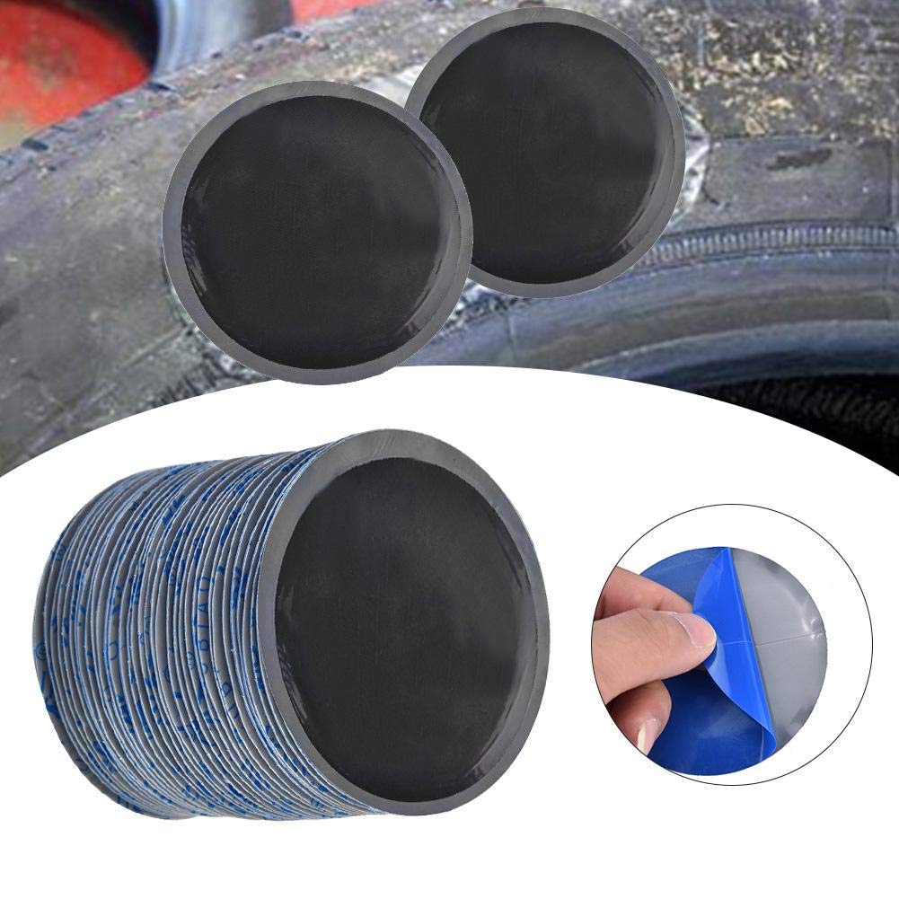 Tire Repair Patch, 36Pcs/Box 80mm Car Rubber Tire Tyre Puncture Repair Cold Patch Tubeless Patches Round Shape