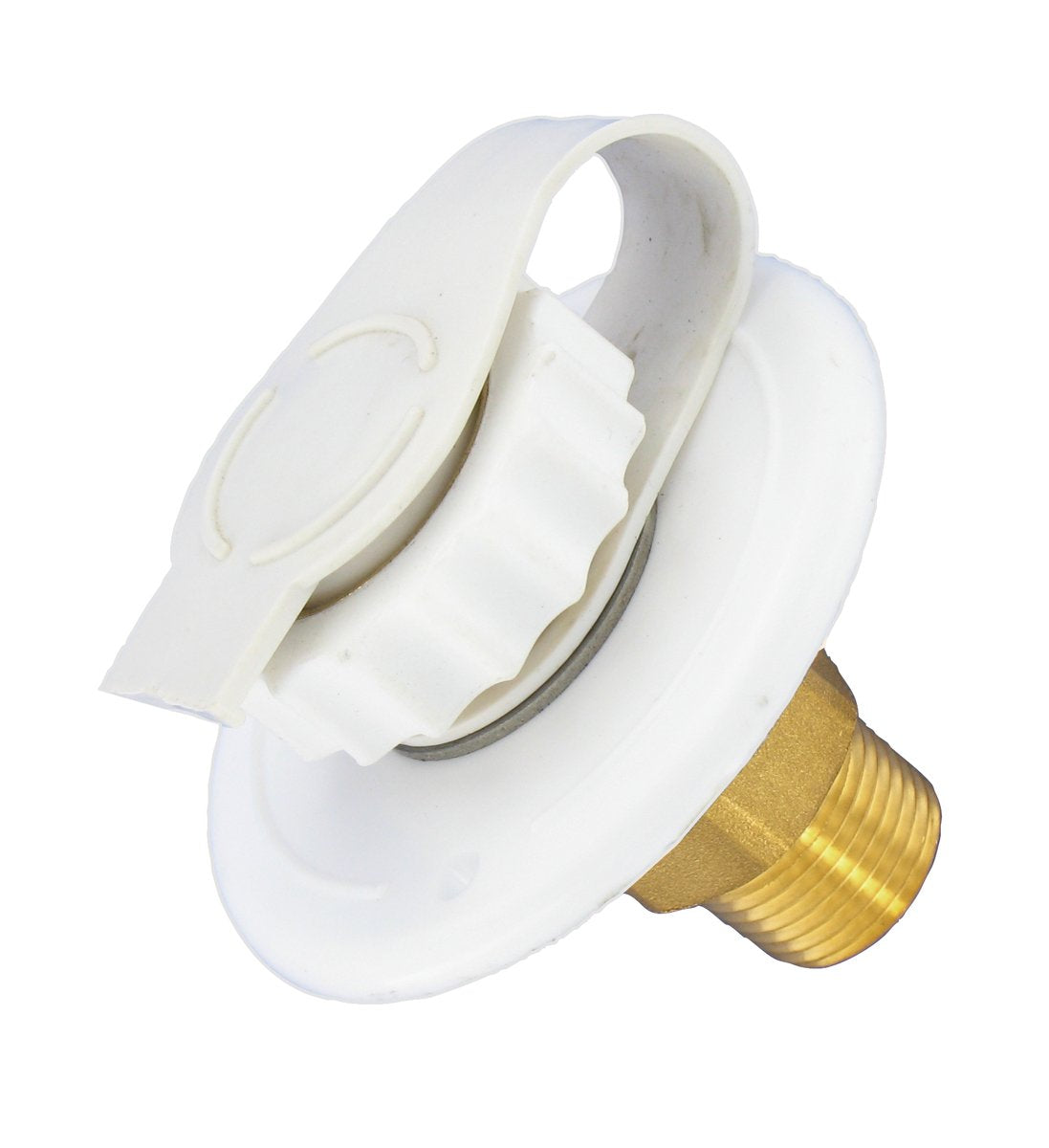 Valterra A010170LF White 23/4 inch MPT LeadFree Flush Mount Water Inlet (Pack of 1)