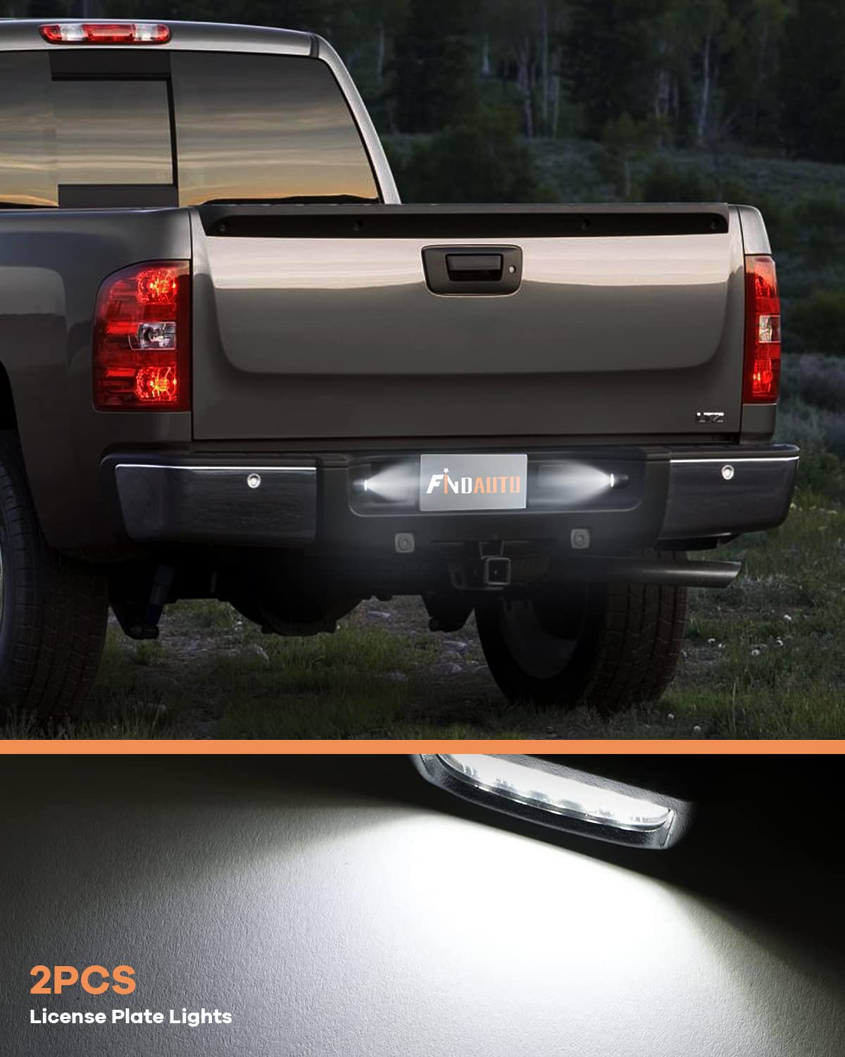 FINDAUTO Chrome Rear Step Bumper for 1999-2006 Chevrolet Silverado 1500 & GMC Sierra 1500, 2007 Classic, Alloy Steel, Adjustable