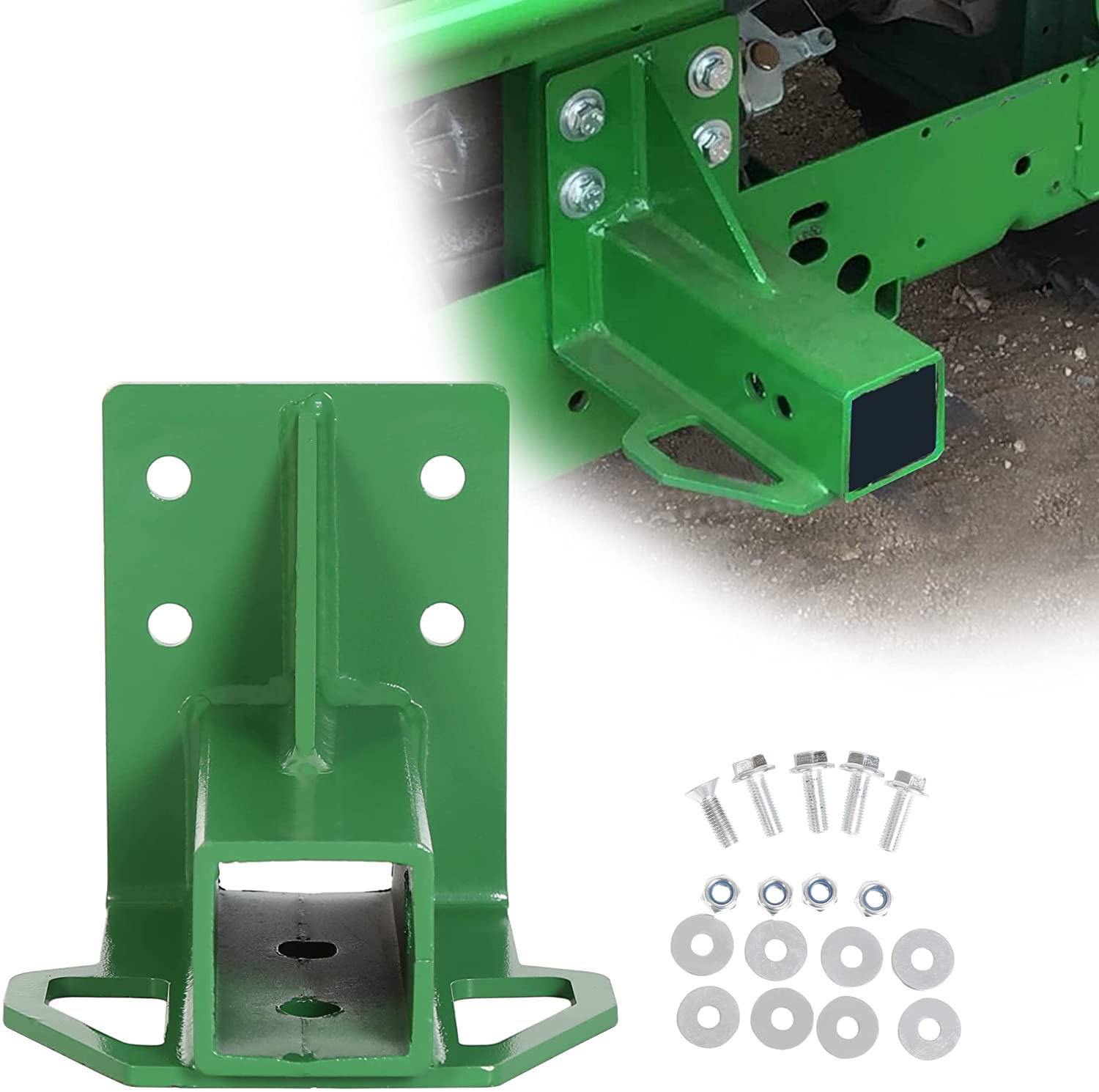 HECASA Rear Trailer Hitch Receiver for John Deere Gator 4x2 6x4 Old Style with Bolt
