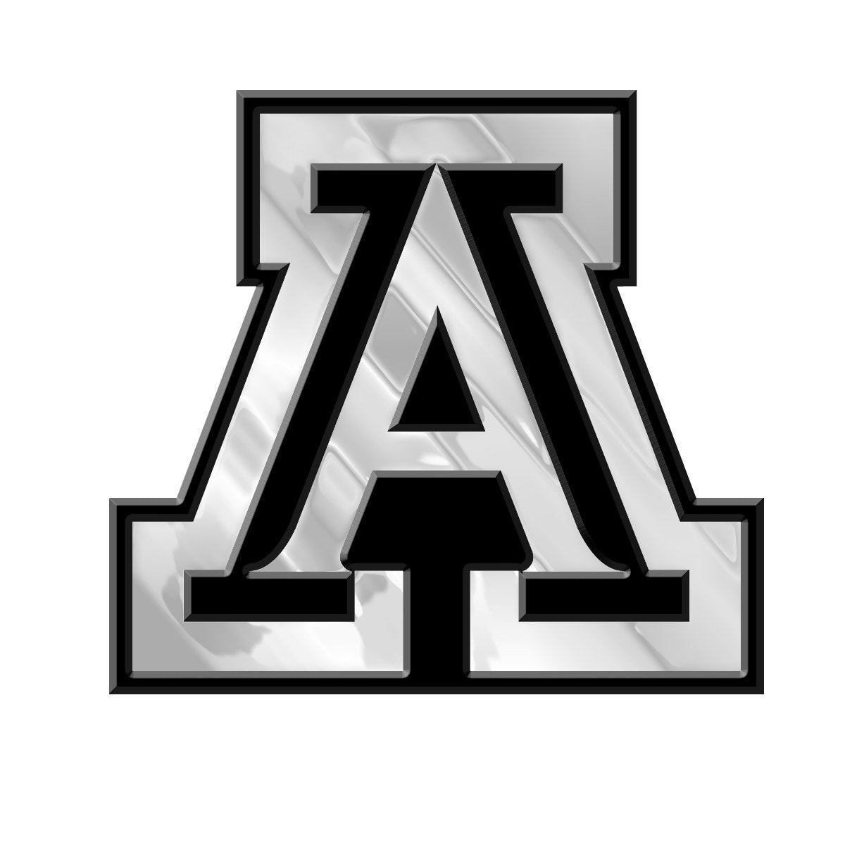 Fanmats, University Of Arizona Molded Chrome Emblem
