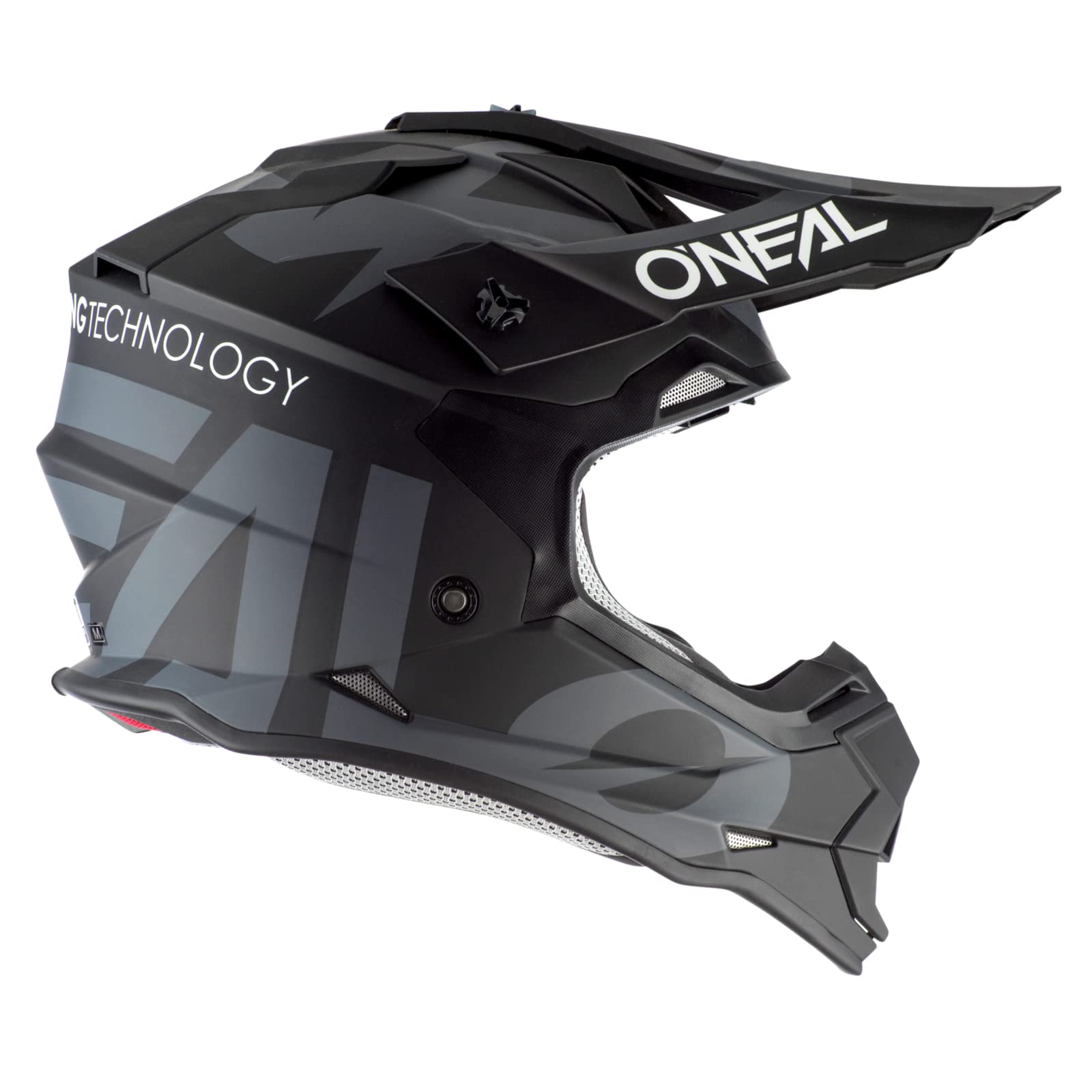 O'Neal 0200-S14 2Series Adult Helmet, Slick (Black/Gray, Lg)