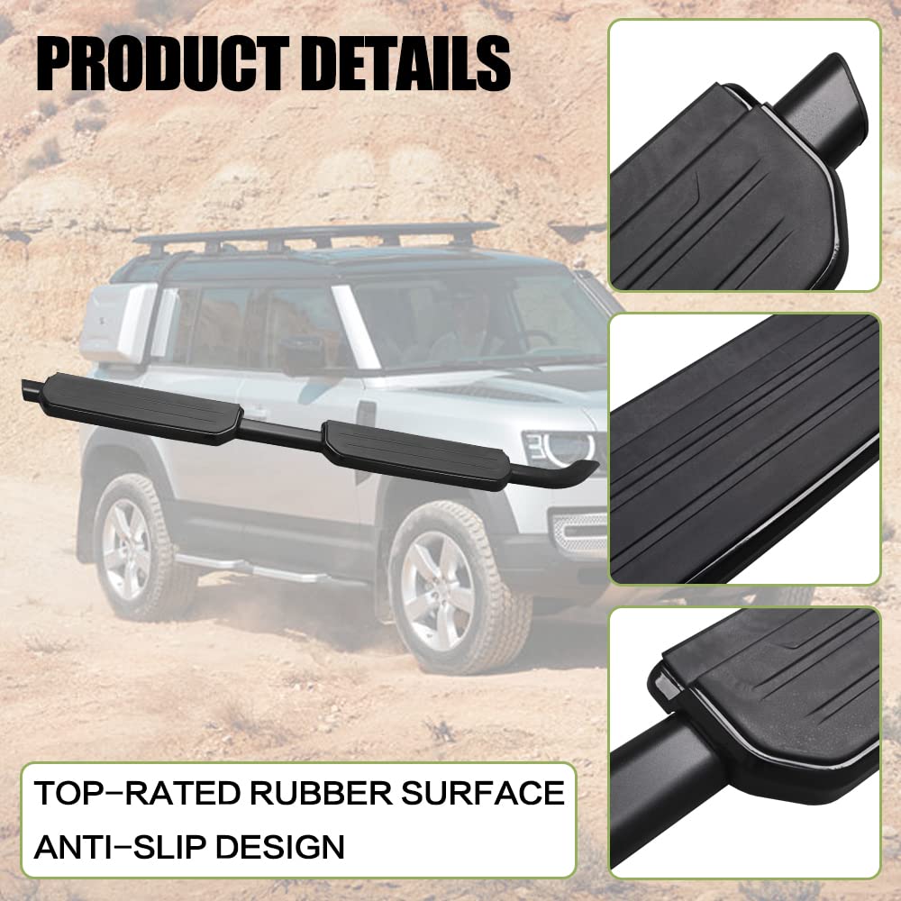 Snailfly Running Boards Side Steps Fit For Land Rover Defender 110 130 L663 4Door 2020 2021 2022 2023 2024 2025