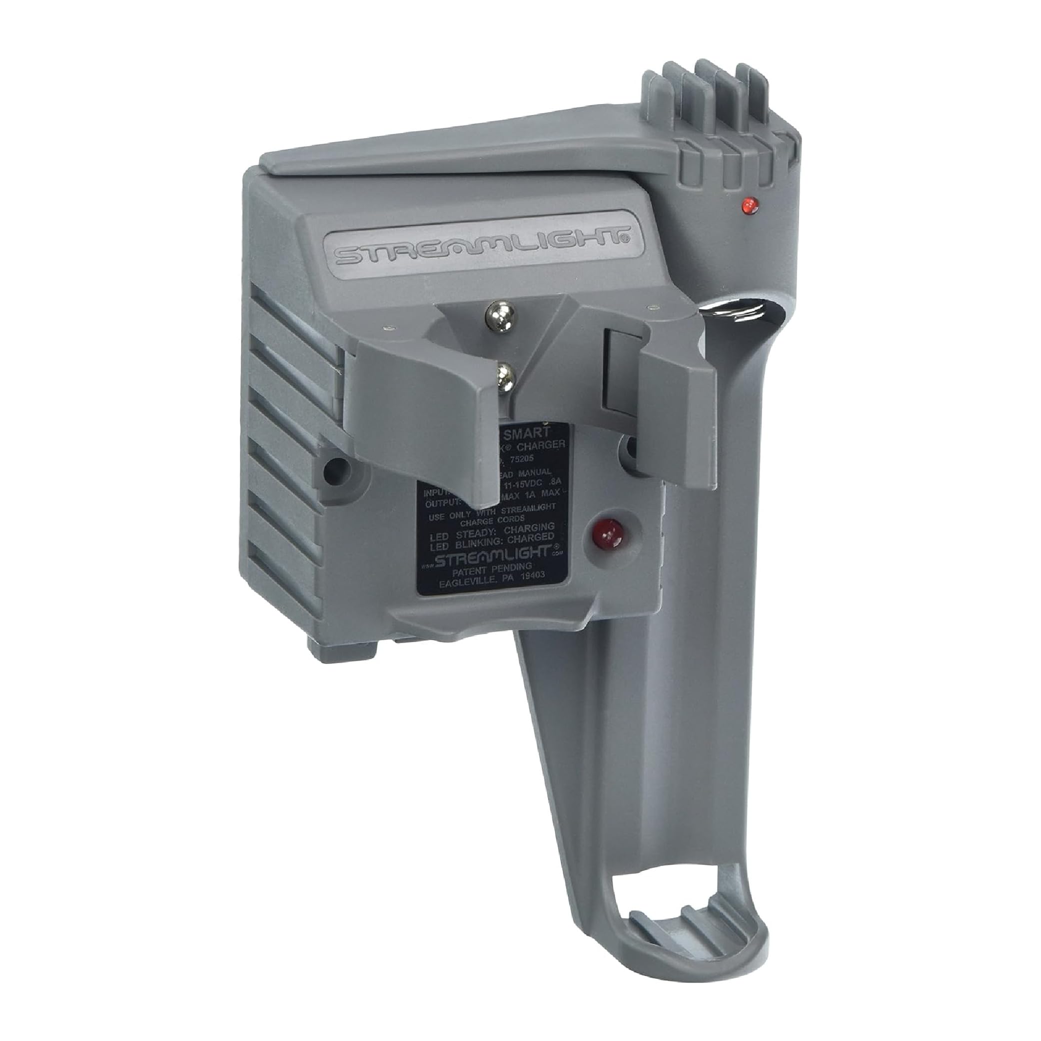 Streamlight Piggyback Smart Charger for Stinger, Gray, Model 75205, One Size, No Battery Included