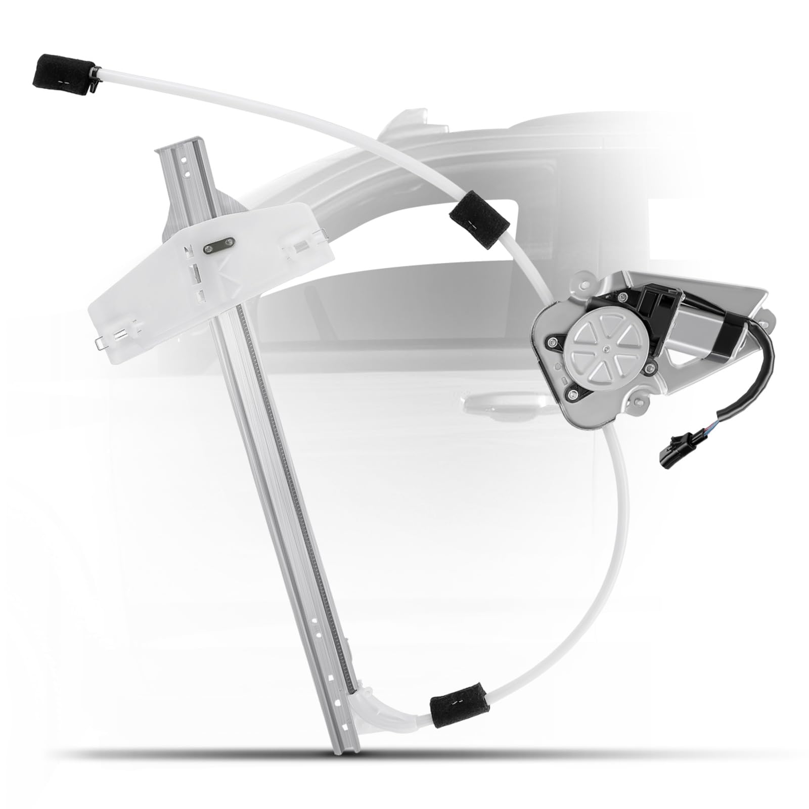 YHTAUTO Front Driver Side Power Window Regulator with 2-Pin Motor Assembly Compatible with Jeep Liberty 2002-2006, Sport Utility