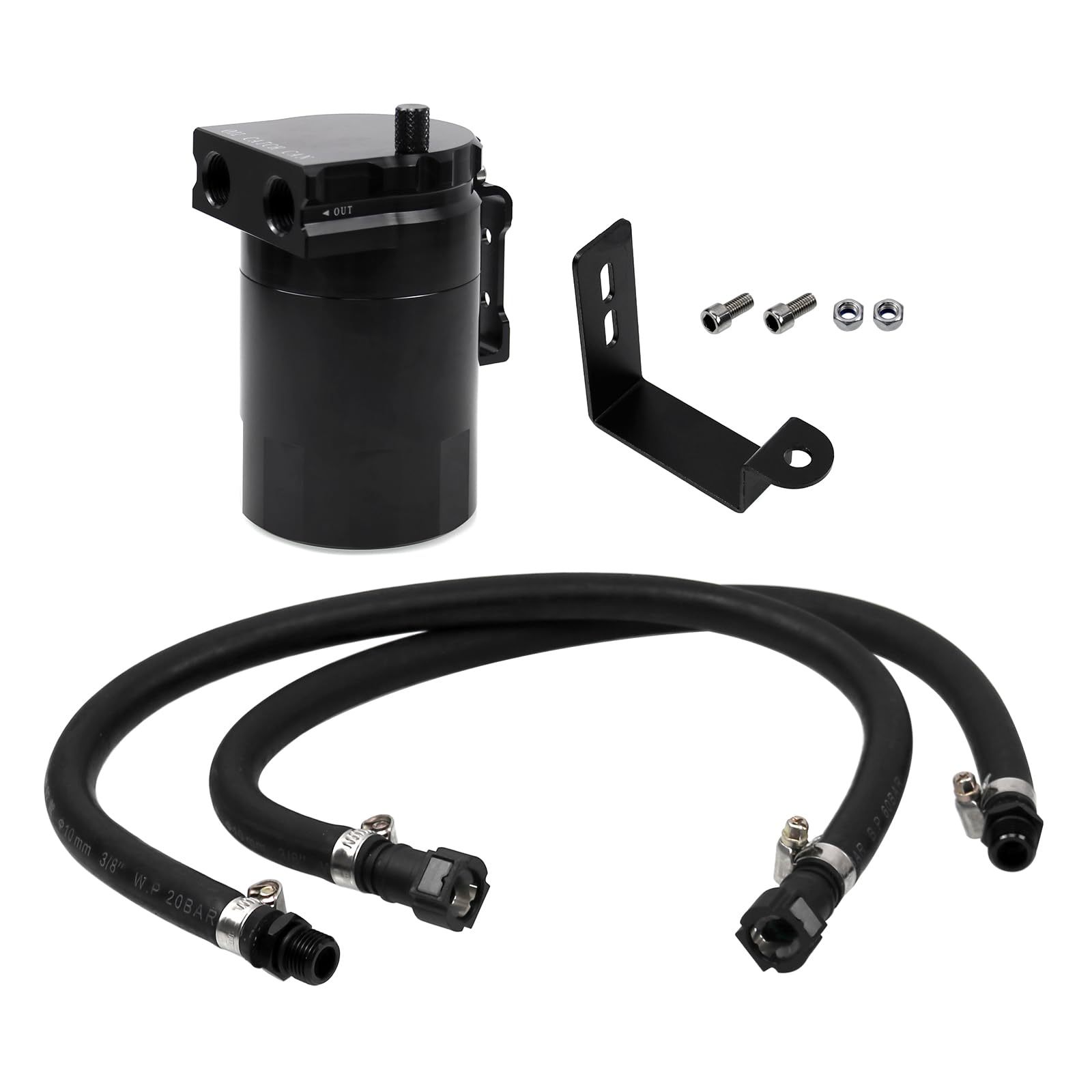 RULLINE Oil Catch Can Compatible with 2014-2018 Chevy Silverado 1500 GMC Sierra 1500 2015-2020 Chevy Tahoe Suburban GMC Yukon