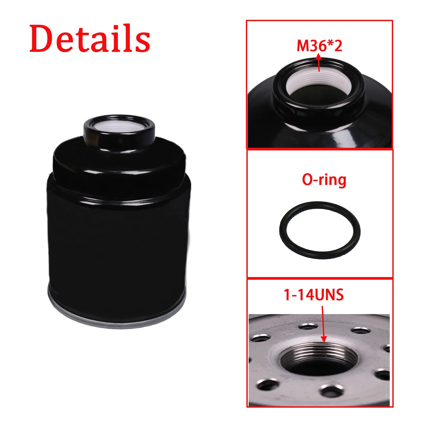 Fuel Filter Water Separator Set Replacement For 2013-2018 Dodge Ram 6.7L Cummins 2500 3500 4500 5500 Turbo Diesel Engines Replac