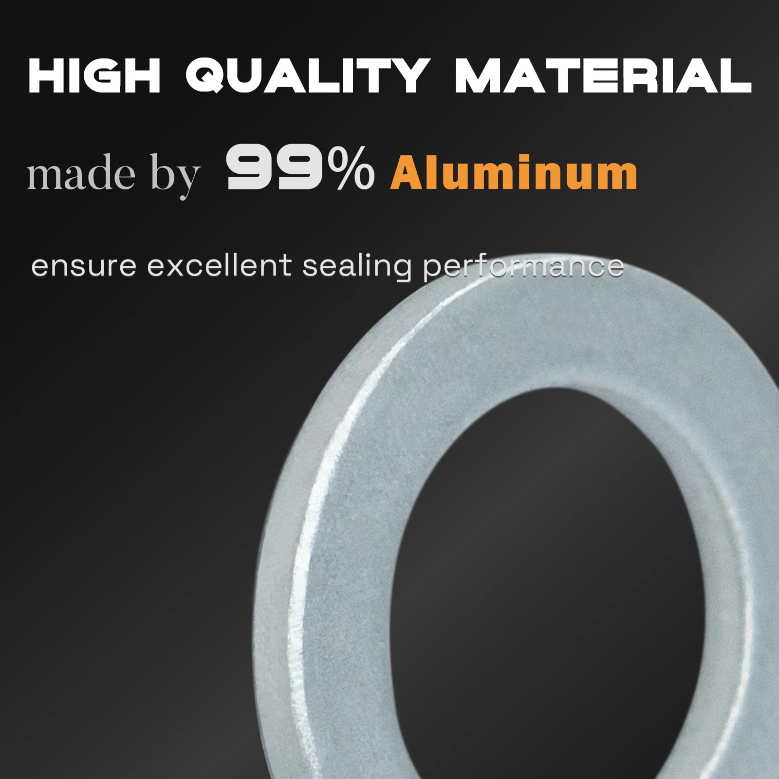 20Pcs M14 Oil Drain Plug Gasket, Aluminum Crush Washer, for Oil Change, Seal Ring by KeeRoarin