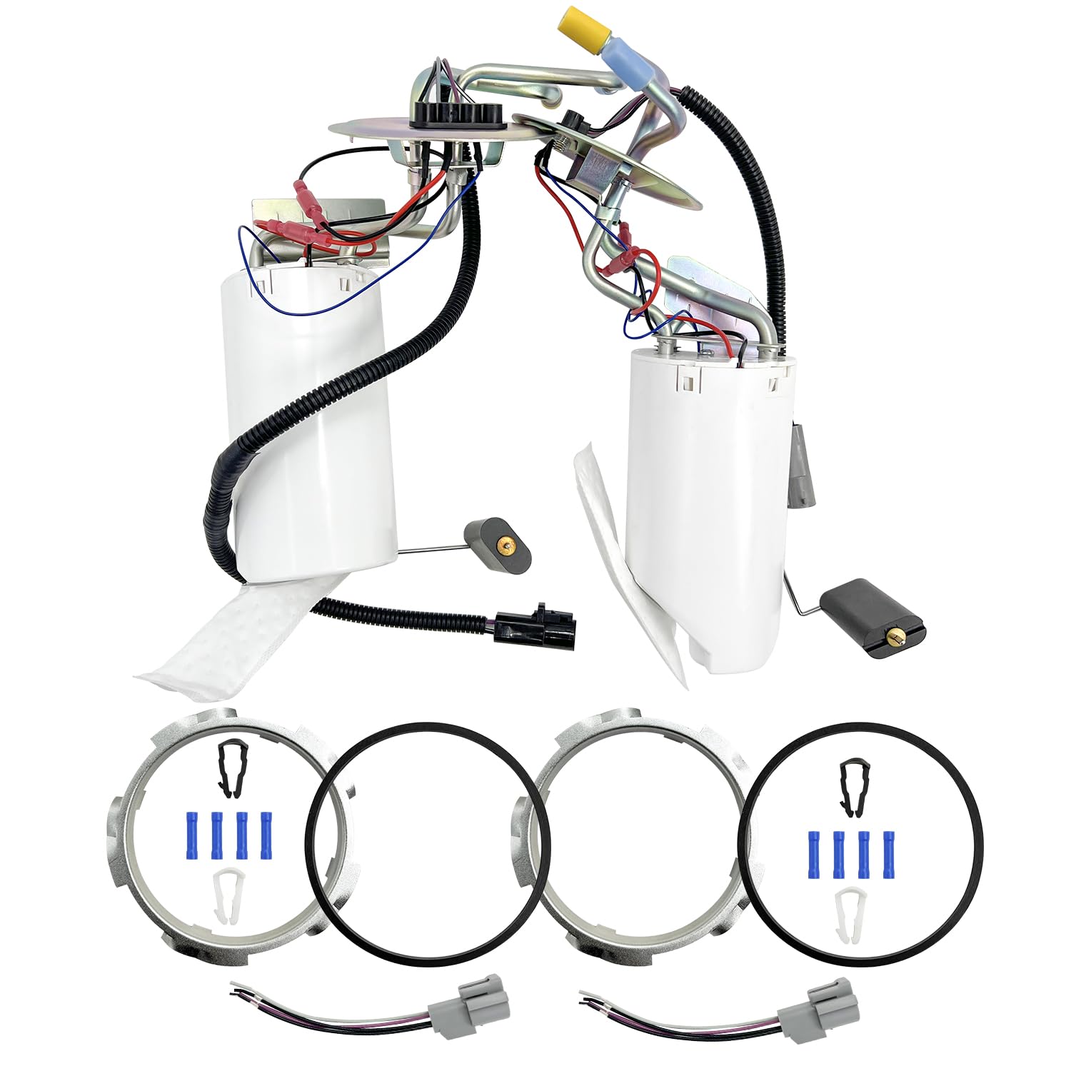 Front & Rear Fuel Pump Assembly Compatible With Ford F-150 F-250 F-350 1992 1993 1994 1995 1996 1997 Sp2005H Sp2007H