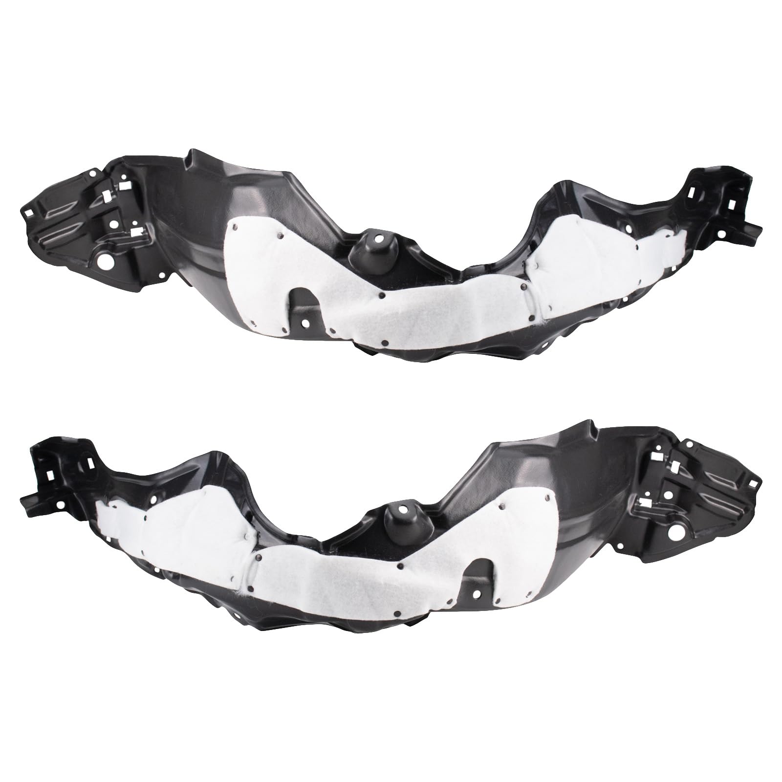 Trq Inner Fender Liner Set Compatible With 2015-2017 Toyota Prius C To1248212 To1249212