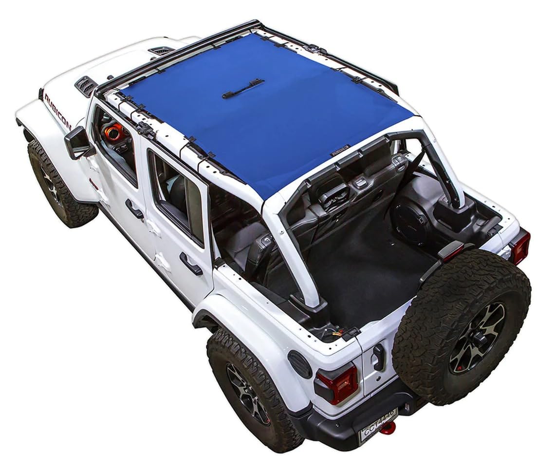 Spiderwebshade Mesh Sun Shade Top Compatible With Jeep Wrangler Jl 4 Door 2018 Until Current All Trims Made In The Usa For Vehic