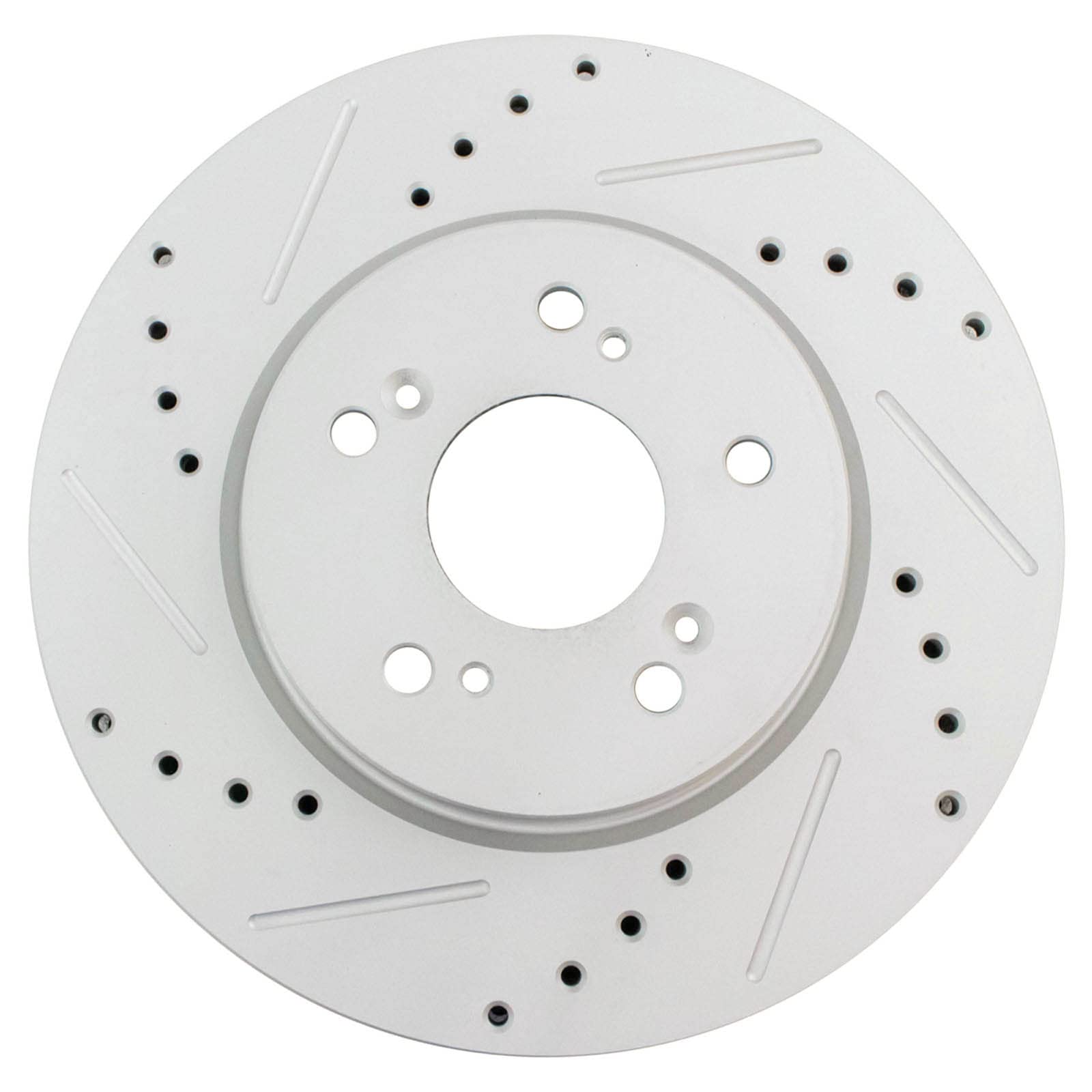 Trq Front Performance Brake Rotors Set Premium G-Coated Cross Drilled & Slotted Compatible With 2007-2012 Acura Rdx 2010-2011 Ho
