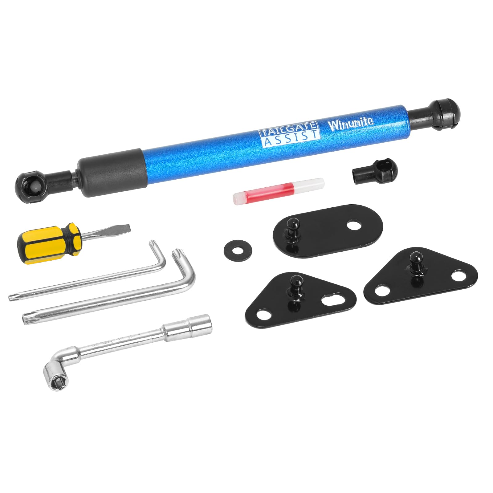 Winunite Compatible With 2015-2024 F150 Blue Tailgate Assist Shock Truck Lift Assist Fits For Truck Tailgate Accessories Soft Op