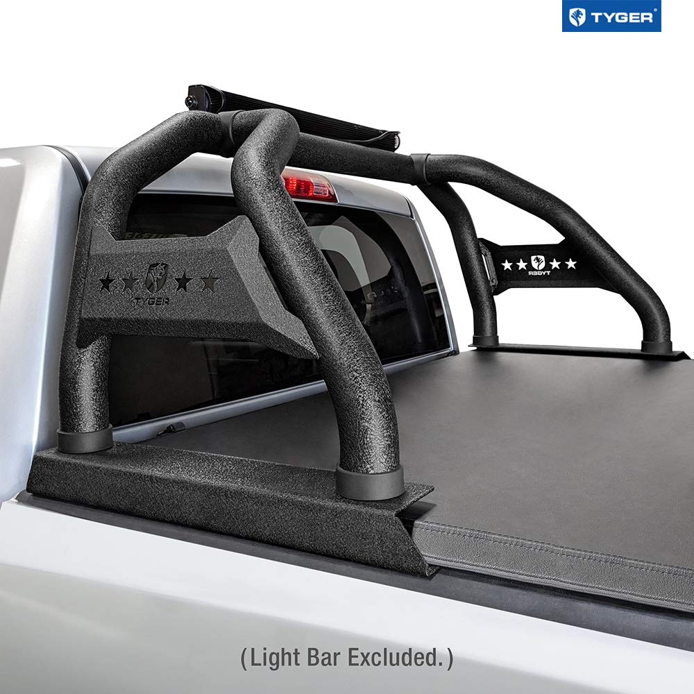 Tyger Auto Sport Bar for 1999-2023 Ford F-250/F-350 Super Duty, TG-SB7F88468, Textured Black, Carbon Steel, Light Mount