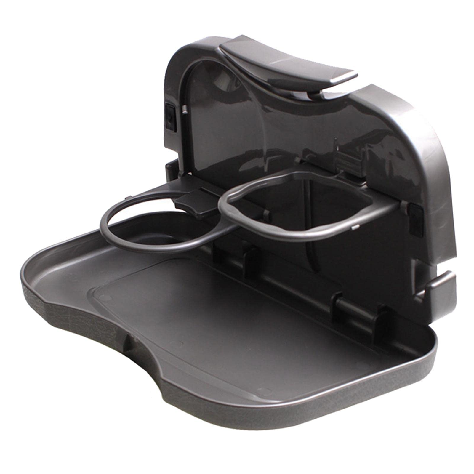 Merishopp Portable Folding Vehicle Car Tray Cup Bottle Holder Dining Organizer Grey | Computers/Tablets & Networking | Laptop & 