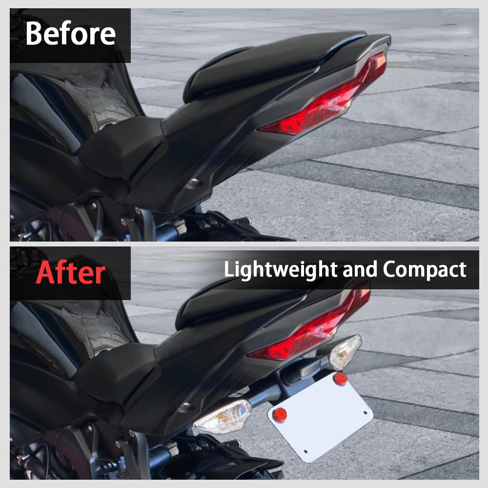 Xitomer Tail Tidy/Fender Eliminator Kits, Fit for 2023 Ninja ZX-6R ZX6-R 636 2019 2020 2021 2022, for OEM License Plate Light, C