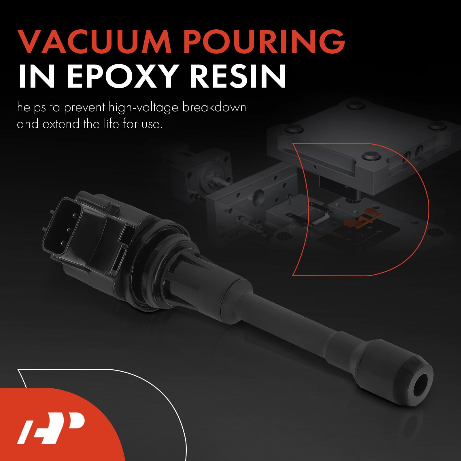 A-Premium Engine Ignition Coil Packs Compatible With Nissan Altima Rogue Sentra Tiida Versa X-Trail Fx50 M56