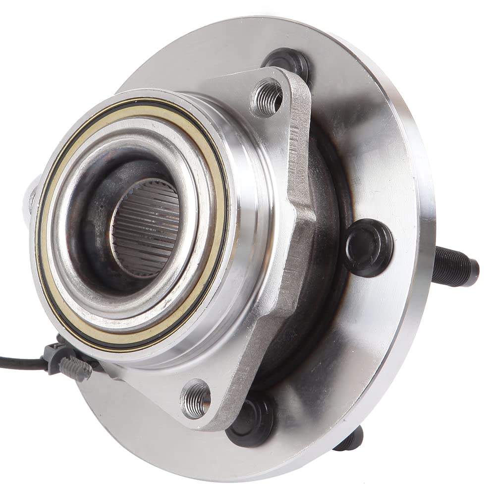 ECCPP Replacement For Wheel Bearing Hub 513229 Hub Bearing Assembly Hub Assemblies Front Axle 5 Lugs W/ABS Sensor For Dodge Dako