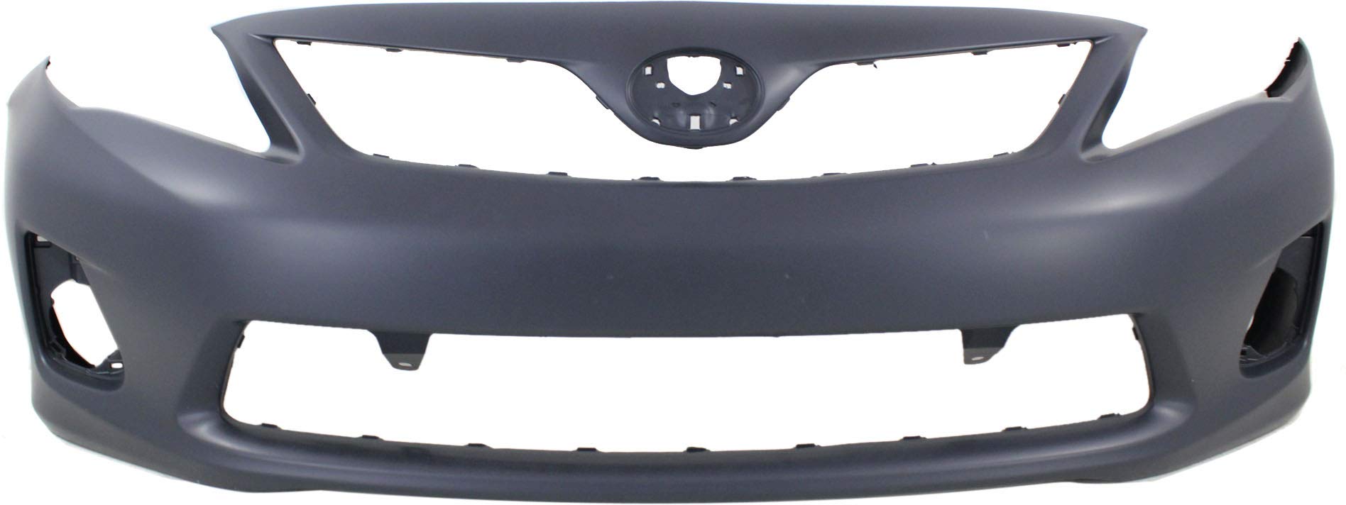 Evan Fischer Front Bumper Cover Compatible with 2011-2013 Toyota Corolla Base/CE/L/LE Models, North America Built Vehicle with B