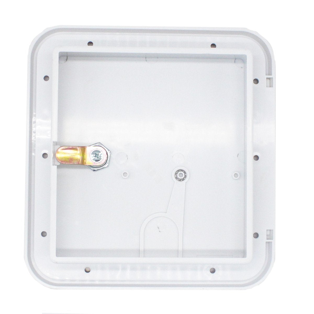 X-Haibei RV Electric Power Cord Cable Hatch Cover, Plastic, 6-1/4" x 6-3/4", White, Model BT0351-RE-C, Includes