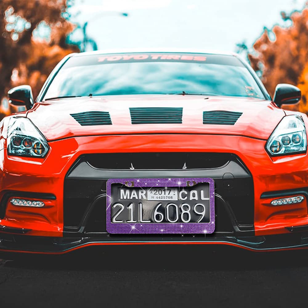 2 Pack Bling License Plate Frame