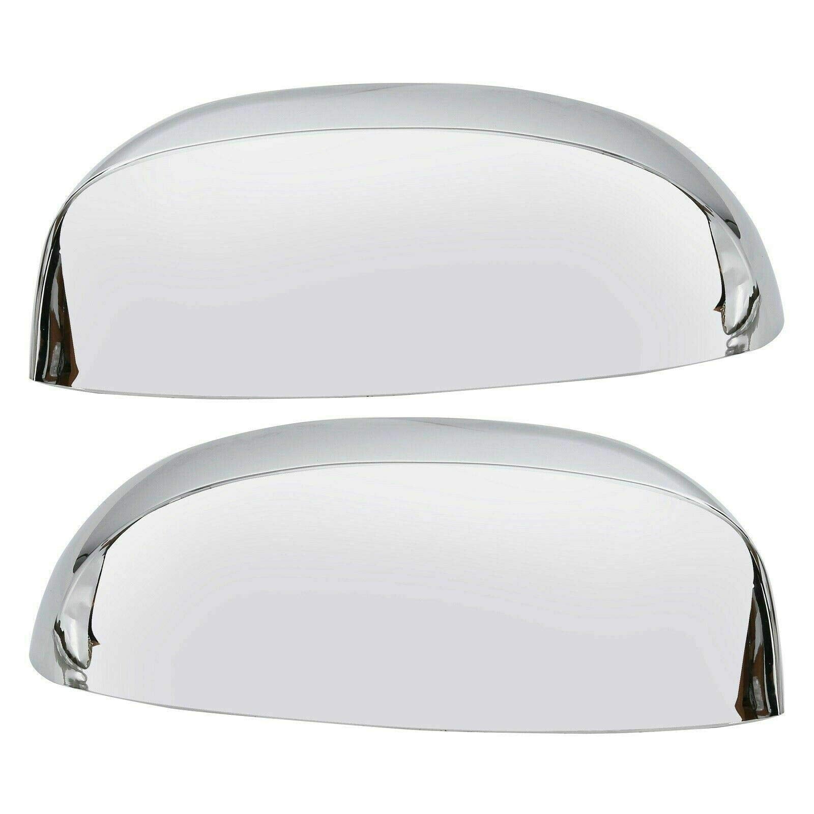 Eloveq Chrome Side Door Overlay Mirror Cover Covers Compatible With Gmc Sierra, Denali, Yukon 07-2013 / Chevy Suburban 07-2014 S