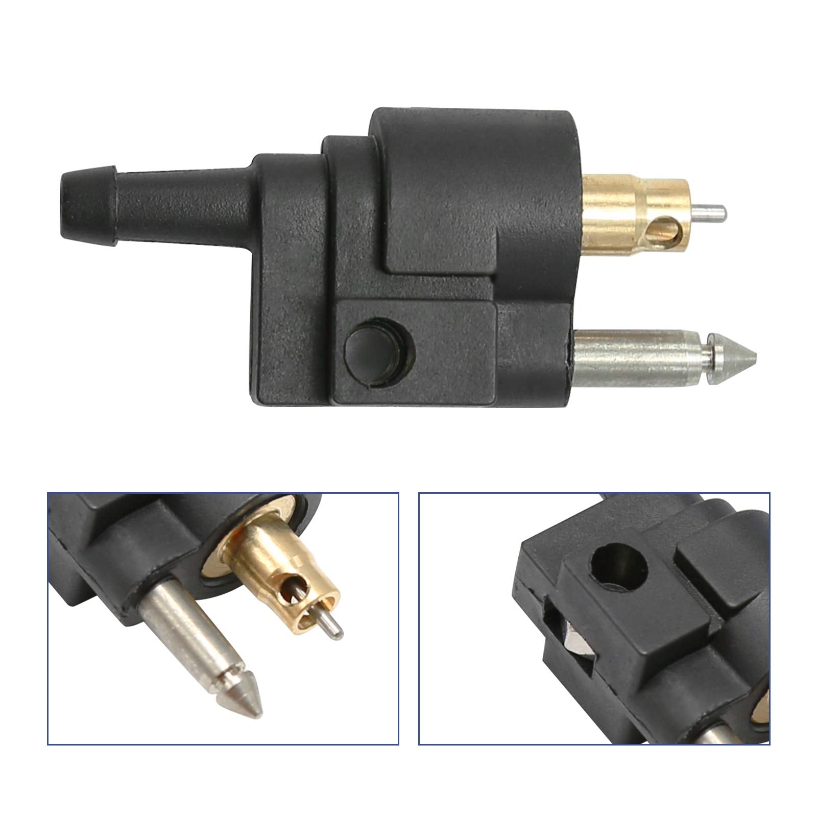 Anxingo 6mm Male Fuel Line Connector Fittings Compatible with Yamaha Outboard Motor Fuel Tank Hose Pipe