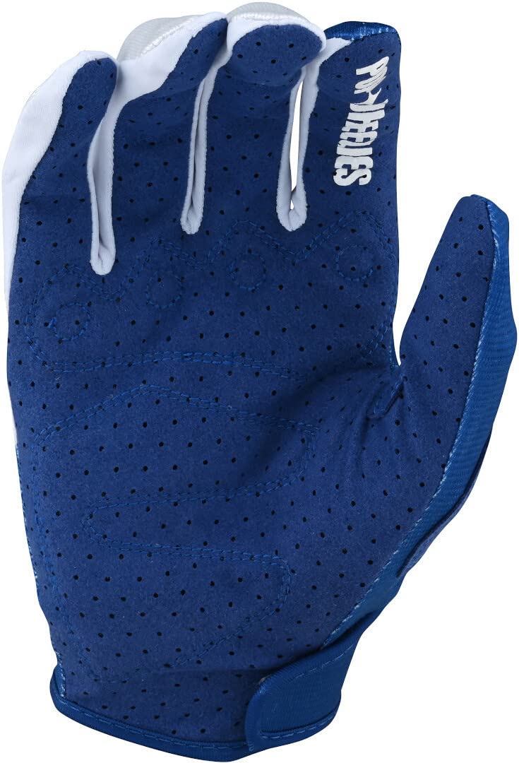 Troy Lee Designs Motocross Motorcycle Dirt Bike Racing Mountain Bicycle Riding Gloves, Youth Girls & Boys Gp Glove (Blue, Medium