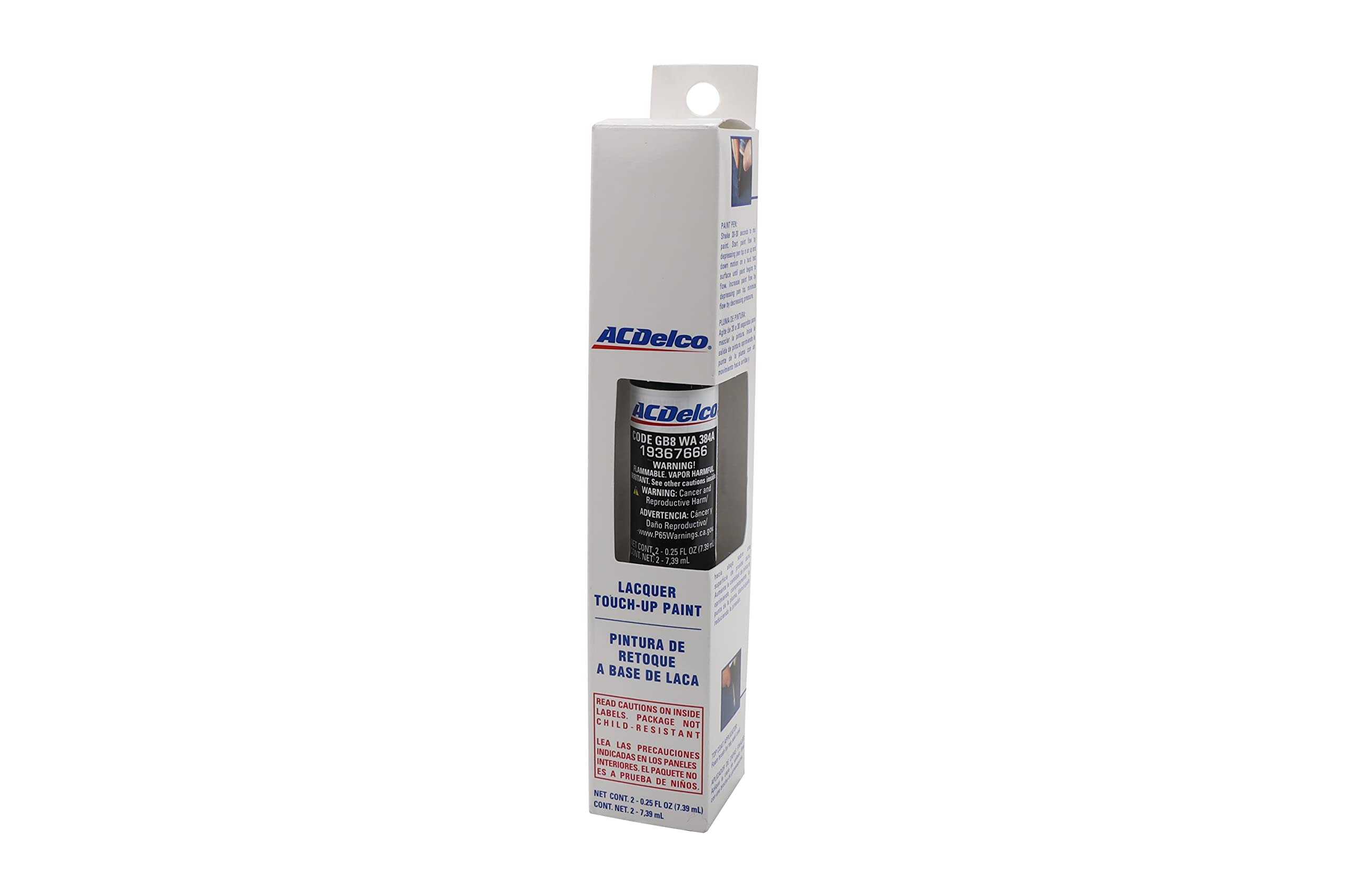 ACDelco Four-In-One Touch-Up Paint Pen, 0.5 oz, Black Meet Kettle Metallic, Model 19367666