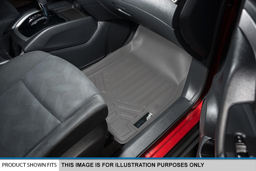 MAX LINER Floor Mats 2 Row Liner Set for 2002-2006 Cadillac Escalade ESV - Durable Protection, Custom Fit, Black Color