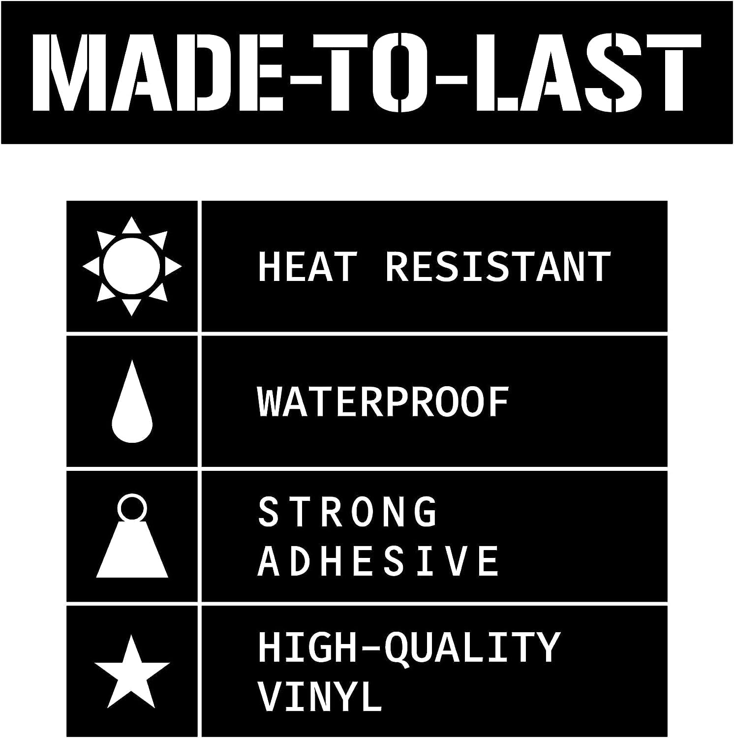 FAFO Sticker - FAFO Security Sign Warning [2-Pack] Protected by Fuck Around and Find Out Decal for Truck, Window | Funny Car Sti