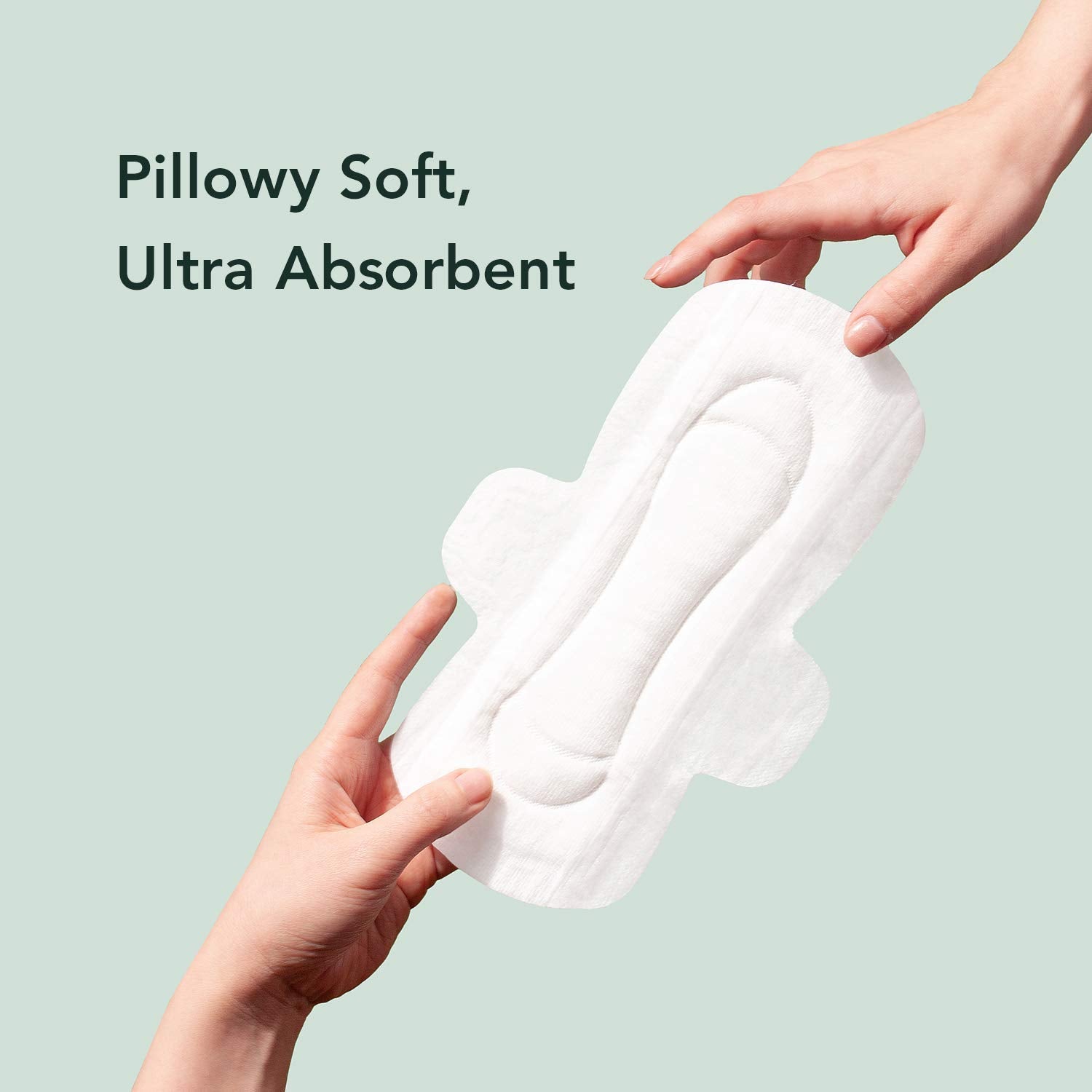 Rael Pads For Women, Organic Cotton Cover - Period Pads With Wings, Feminine Care, Sanitary Napkins, Light Absorbency, Unscented