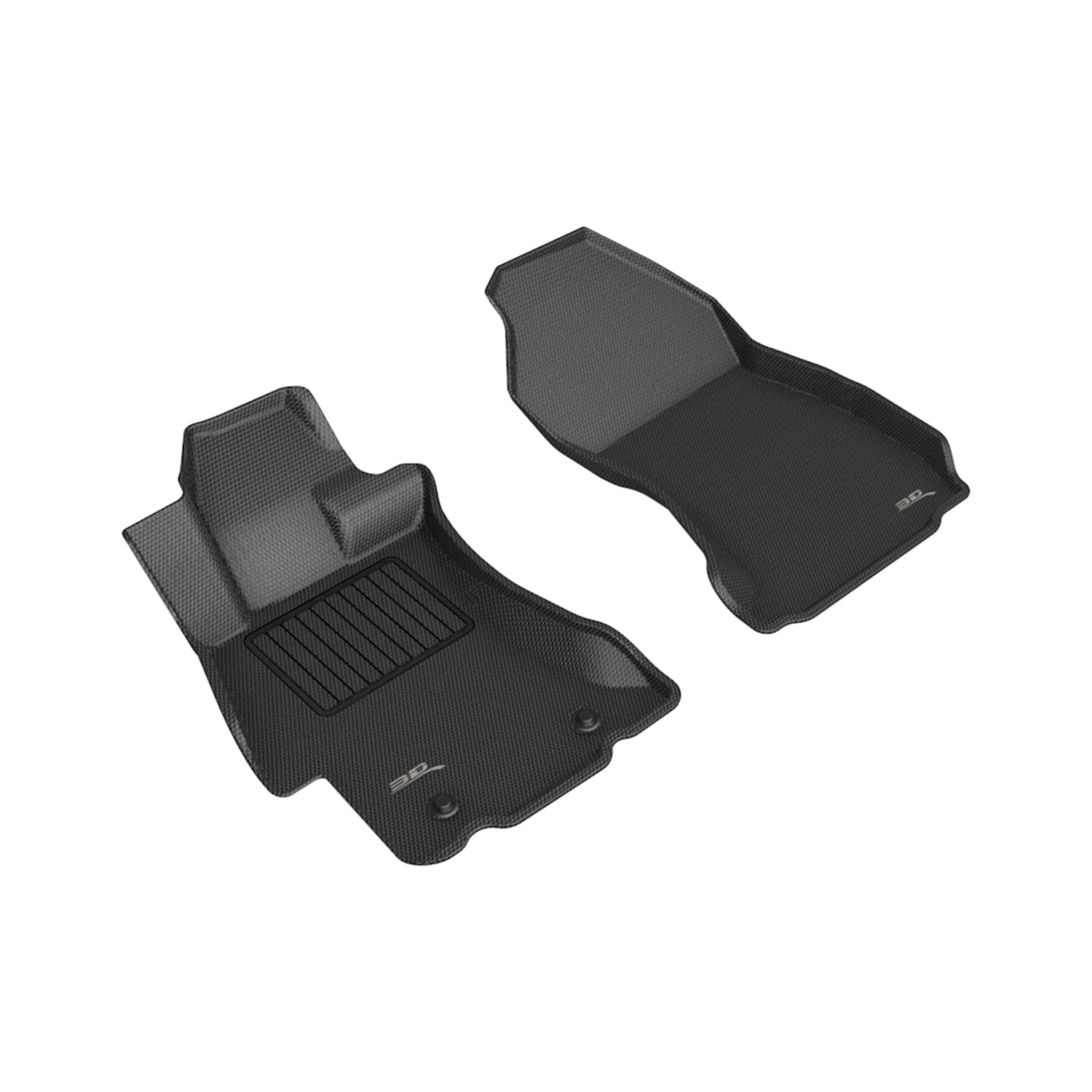 3D Maxpider Custom Fit Kagu Floor Mat (Black) Compatible With Subaru Impreza 2012-2016 / Xv Crosstrek 2013-2017/ Wrx 2015-2021/ 
