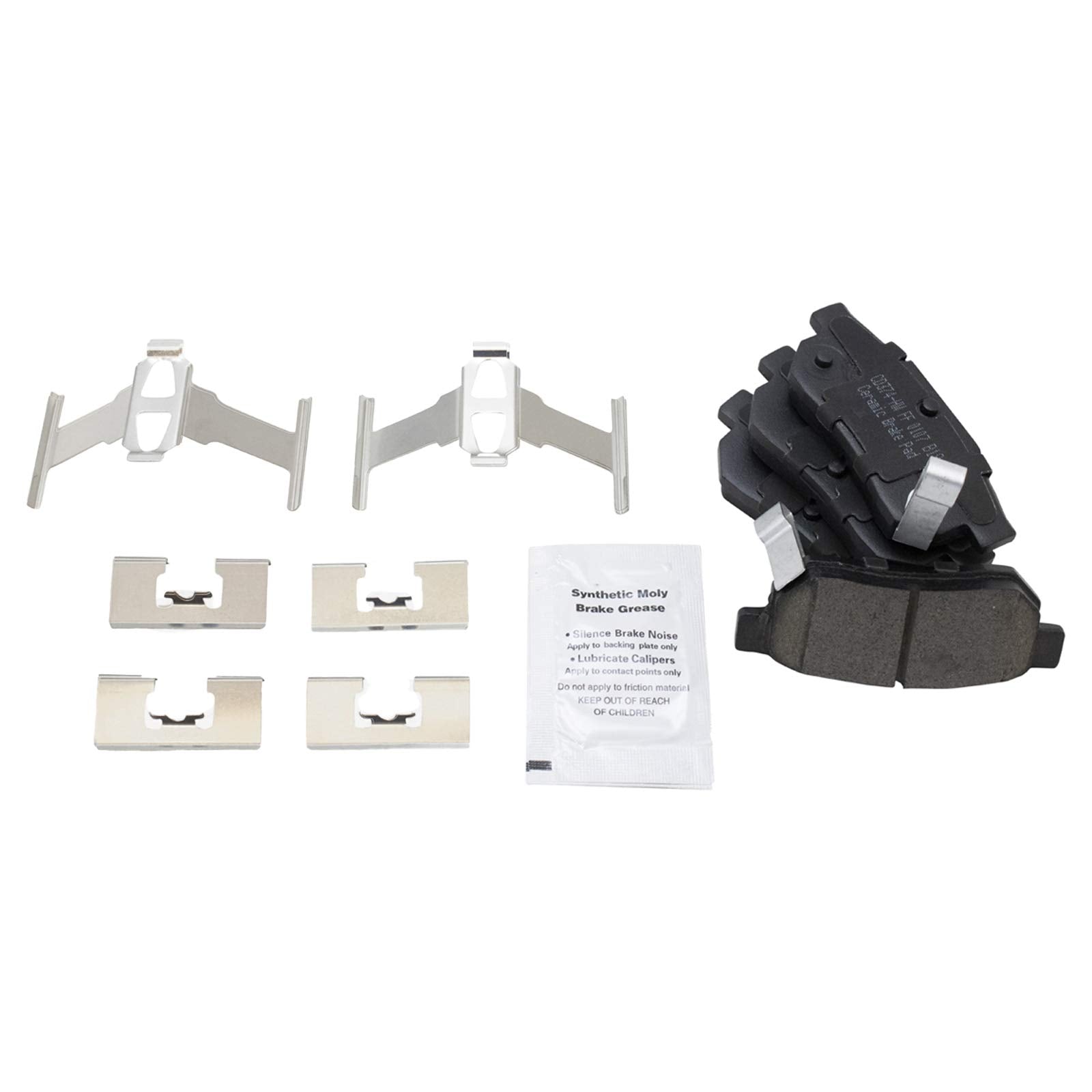 Trq Rear Brake Pad & Rotor Kit Brake Pads Brake Rotor Ceramic Compatible With 1990-1994 Acura Integra 1990-1991 Crx 1988-1991 Pr