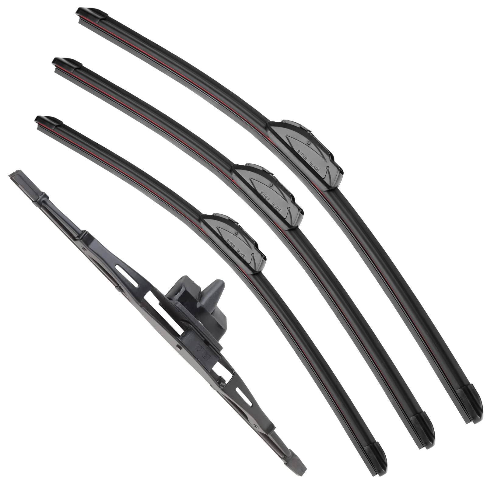 Raintok Windshield Wiper Blades Replacement For 2007-2014 Toyota Fj Cruiser Original Factory Quality Front Rear Wipers Blade Set