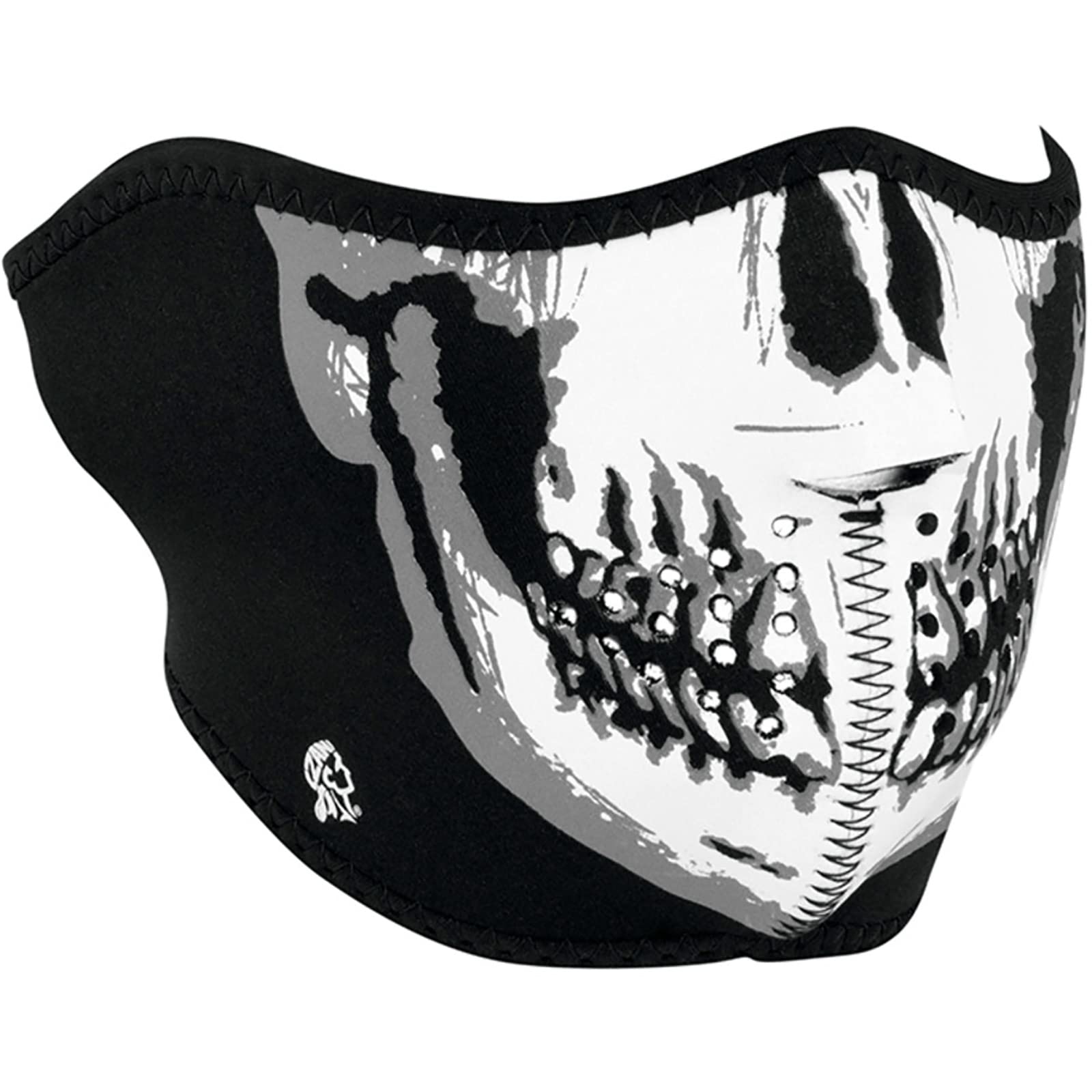 Zanheadgear® Half Mask - Neoprene Skull Face, 1 Count, Model WNFM002H