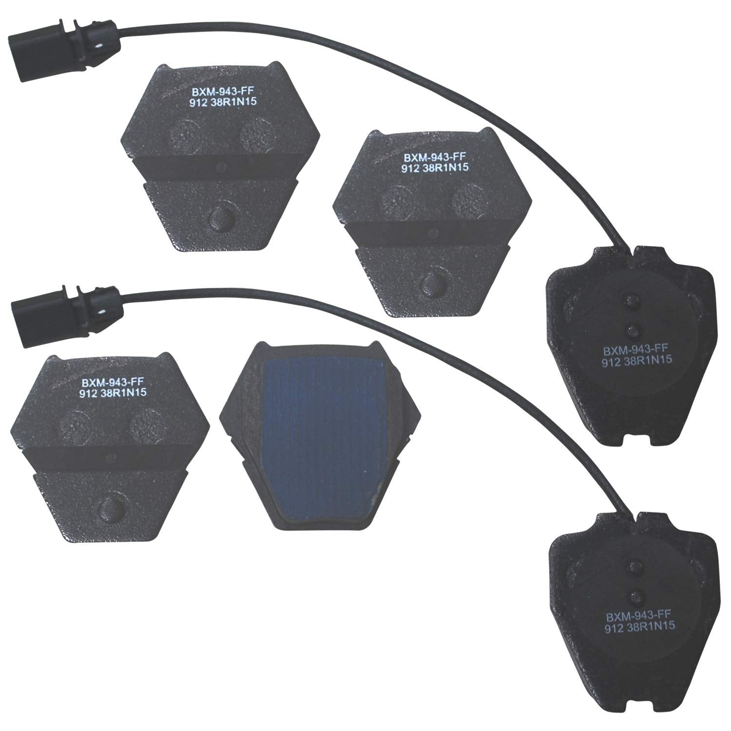 Bendix Premium Sbm912 Semi-Metallic Front Brake Pads For Audi A8 Quattro 2000, A8 Quattro 2003-2002, Volkswagen Passat 2002, Pas