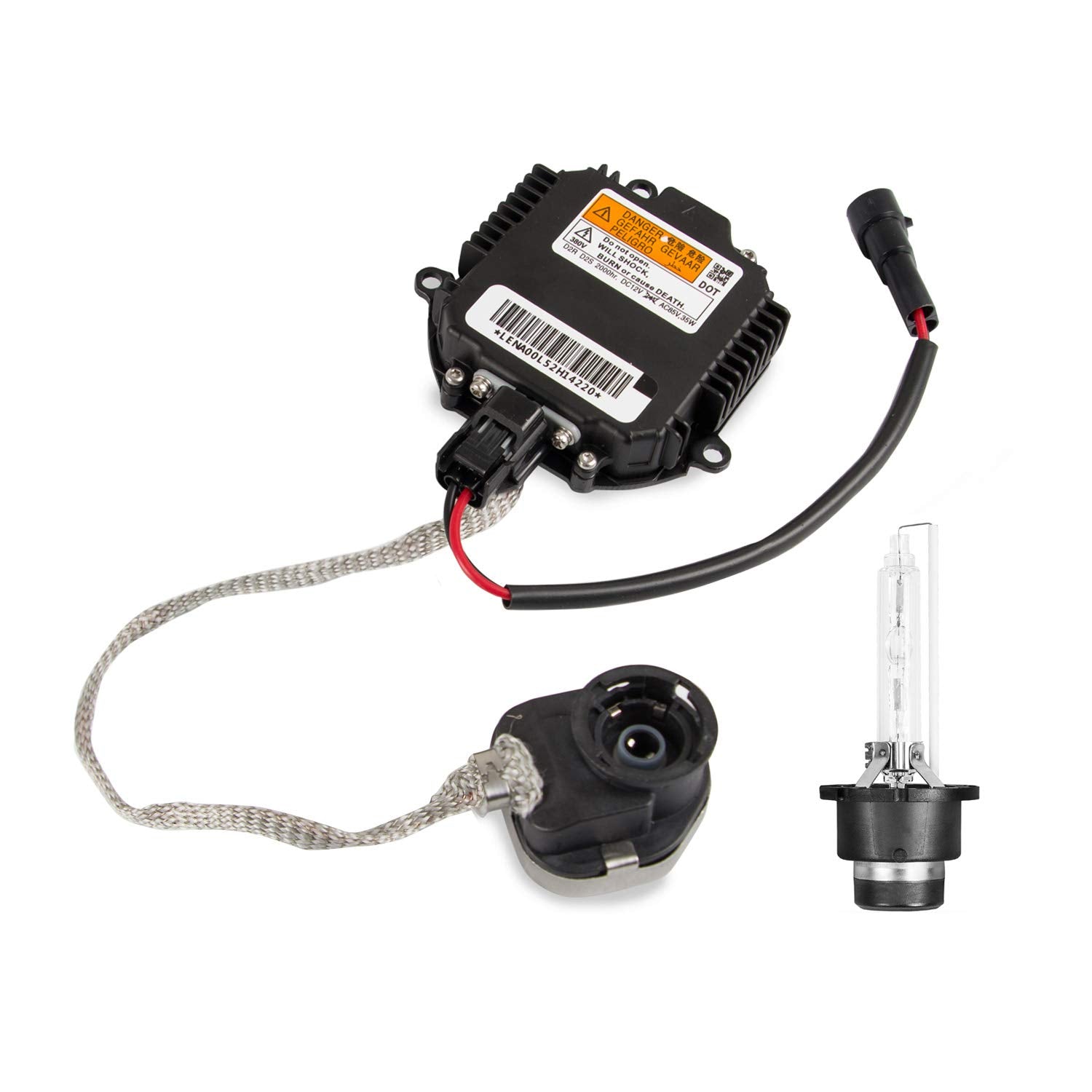 Ransoto Headlight Ballast Compatible With Infiniti G35 G37 Fx35 Qx56 Nissan 350Z Maxima Murano 370Z Replace Nzmns111Lan 28474-8991A Xenon Hid Control Unit With Igniter & D2S Bulb