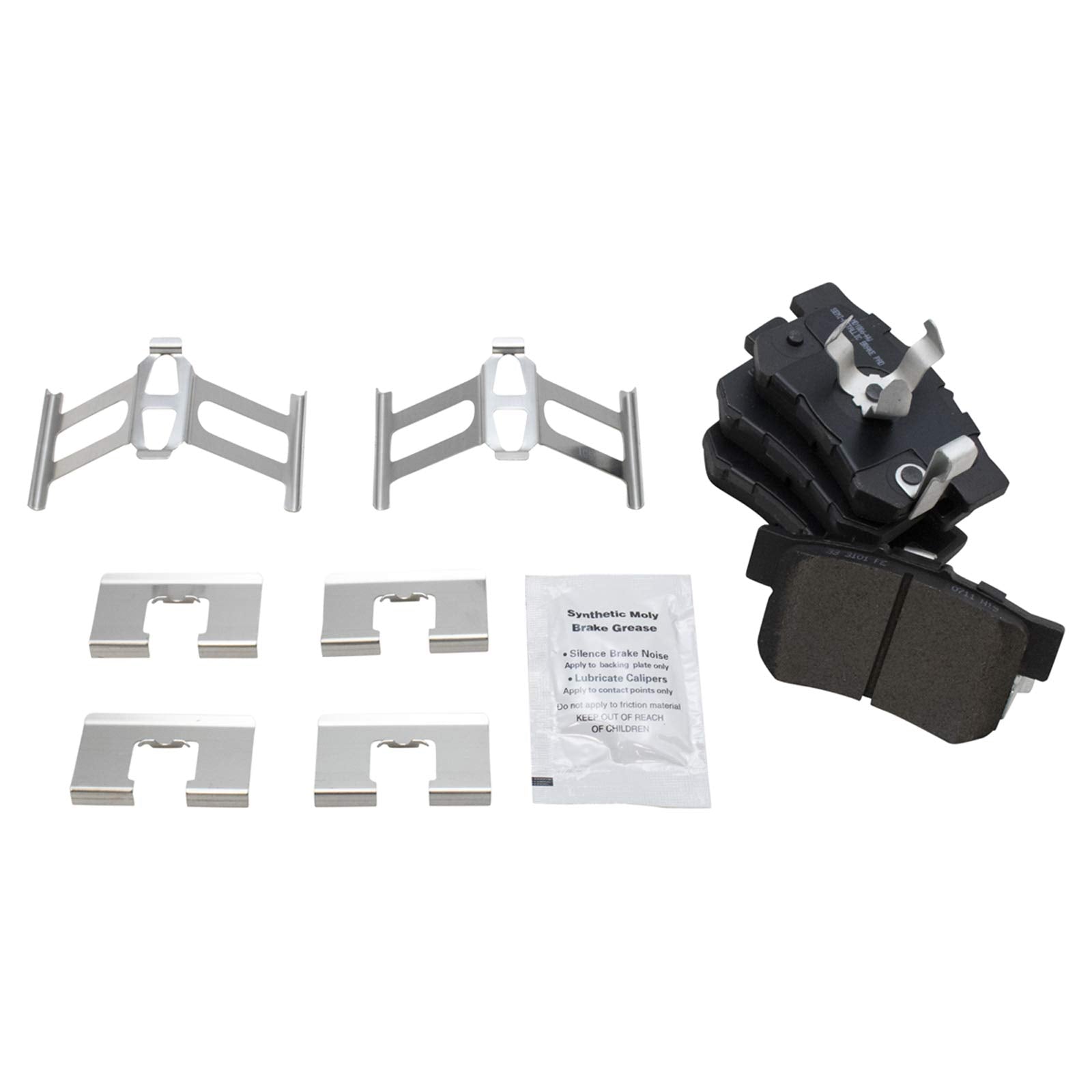 Trq Rear Brake Pad & Rotor Kit Brake Pads Brake Rotor Semi-Metallic Compatible With 2010-2011 Honda Accord Crosstour 2012-2015 C
