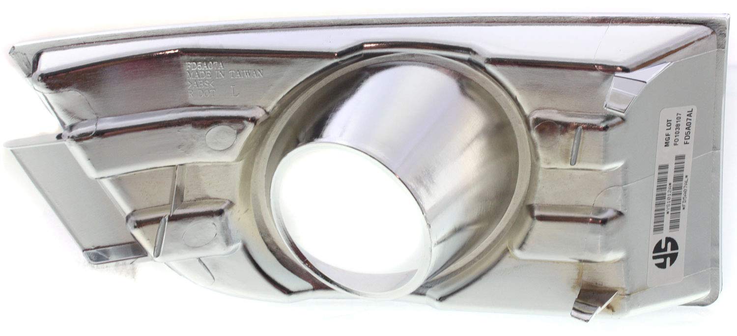 Garage-Pro Fog Light Trim Compatible With 2007-2010 Ford Edge Chrome Front, Driver Side