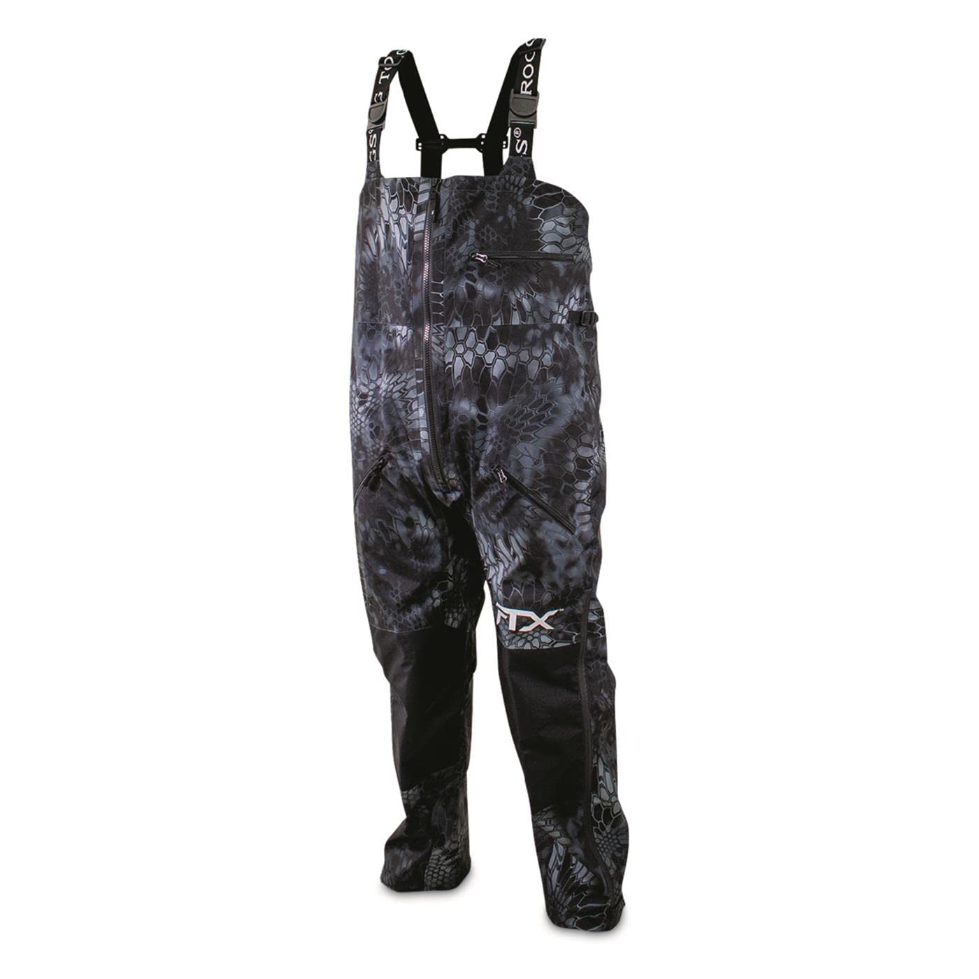 Frogg Toggs Men'S Ftx Armor Premium Waterproof Rain, Fishing Bibs, Kryptek Neptune, Medium