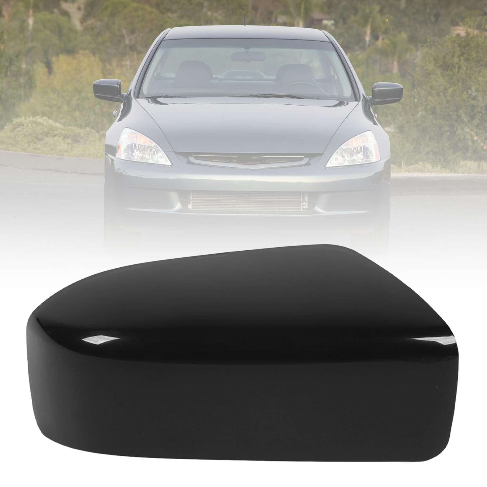 Generic Side Mirror Cover - Black Weatherproof Cap for Accord 2003-2007, Right (76201 SDC A11)