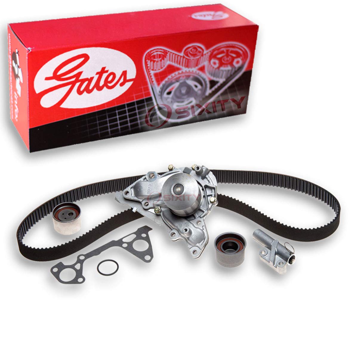Sixity Auto PowerGrip Timing Belt Kit w Water Pump for Mitsubishi Endeavor 3.8L V6 2004-2011